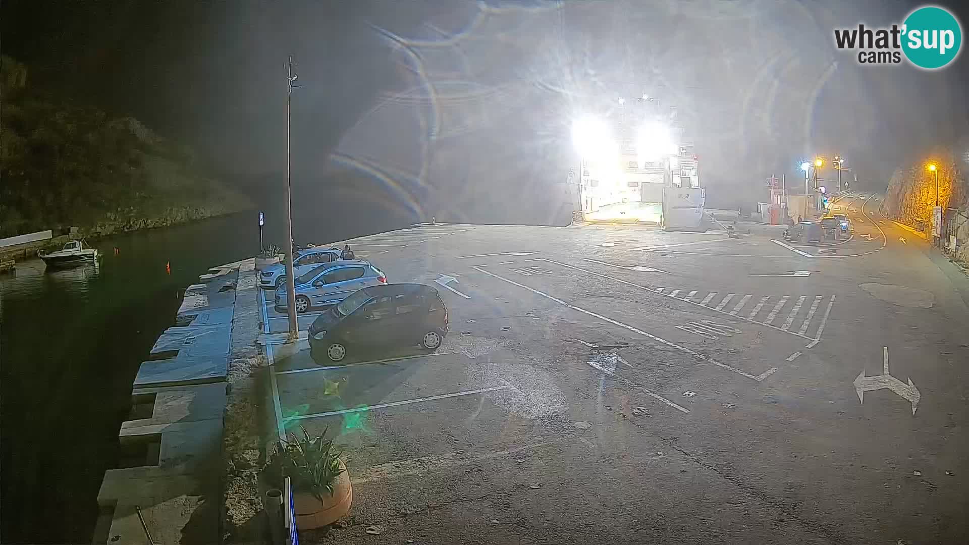 Webcam Fährhafen Prizna – zur Insel Pag