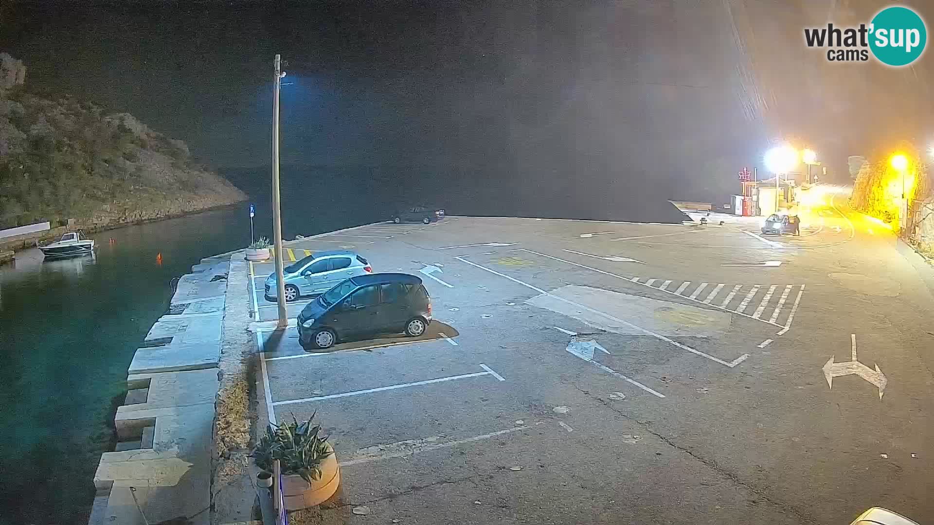 Webcam Fährhafen Prizna – zur Insel Pag