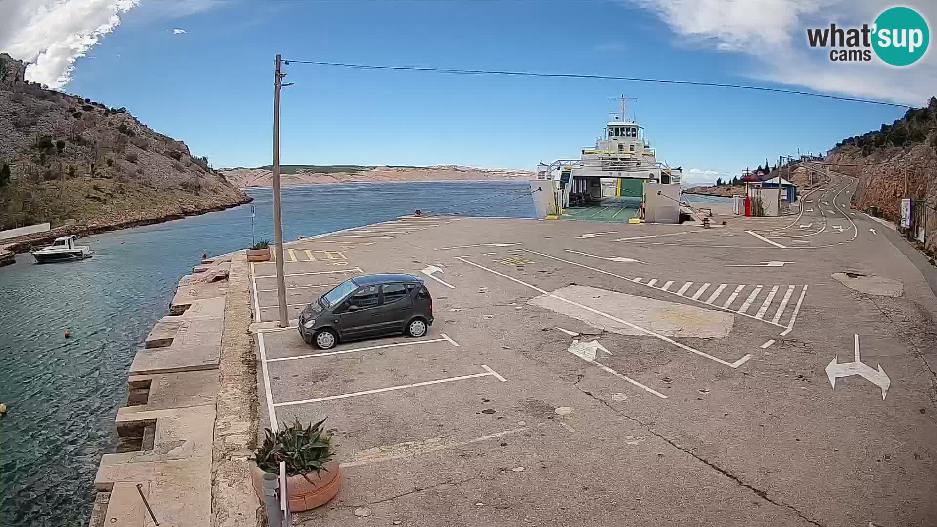 Webcam porto traghetti di Prizna – per l’isola di Pag