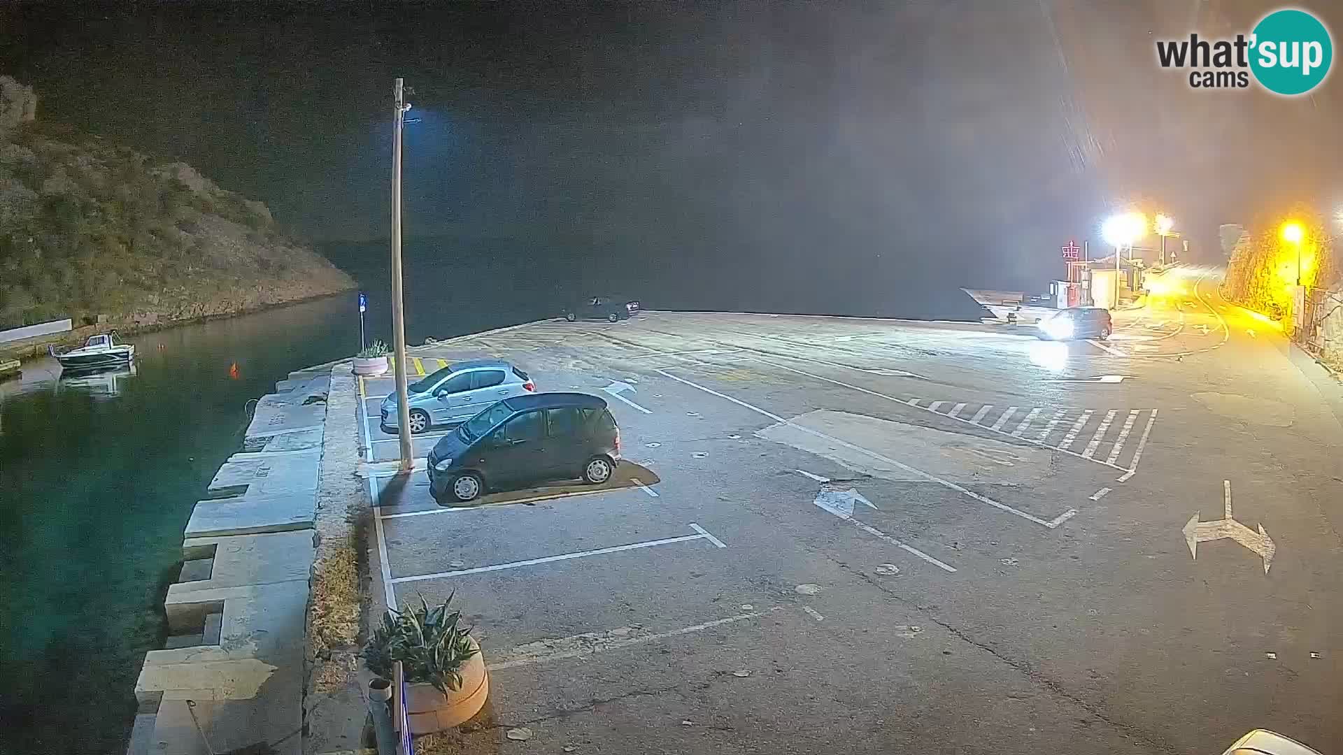 Webcam Fährhafen Prizna – zur Insel Pag