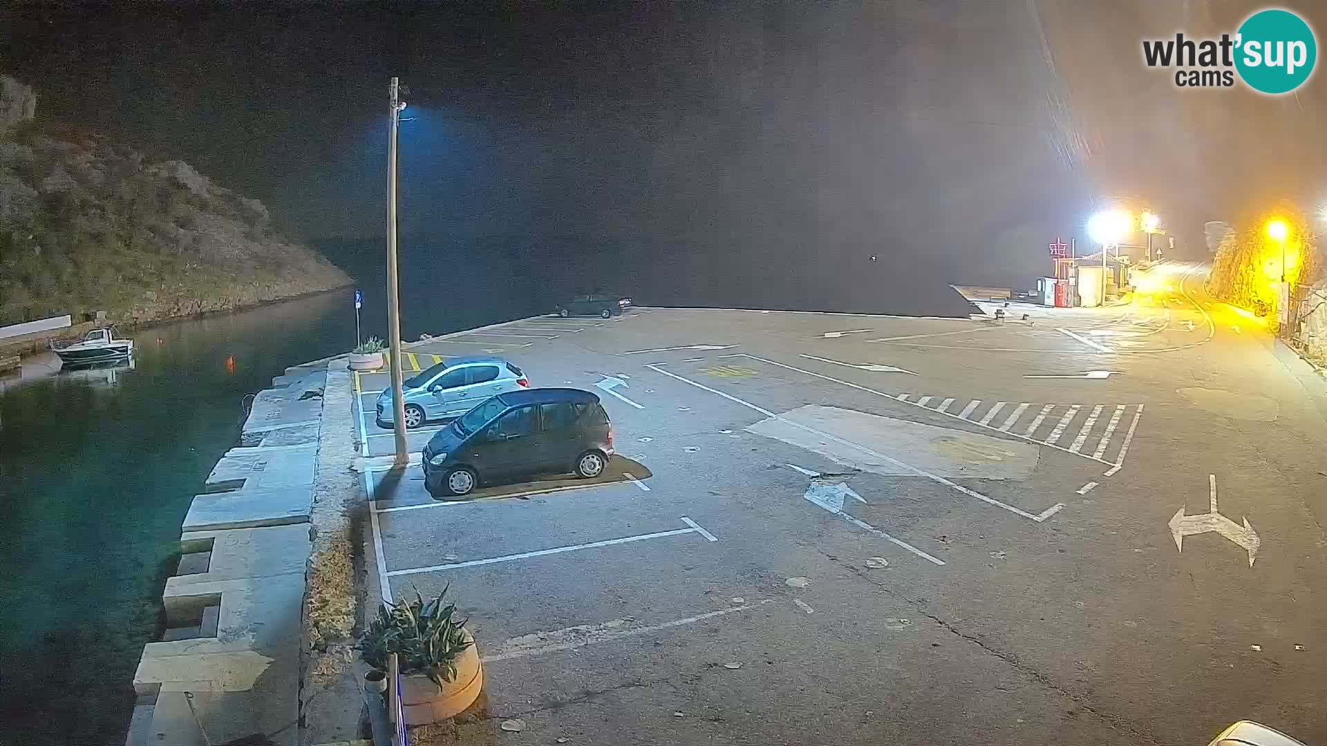 Webcam Fährhafen Prizna – zur Insel Pag