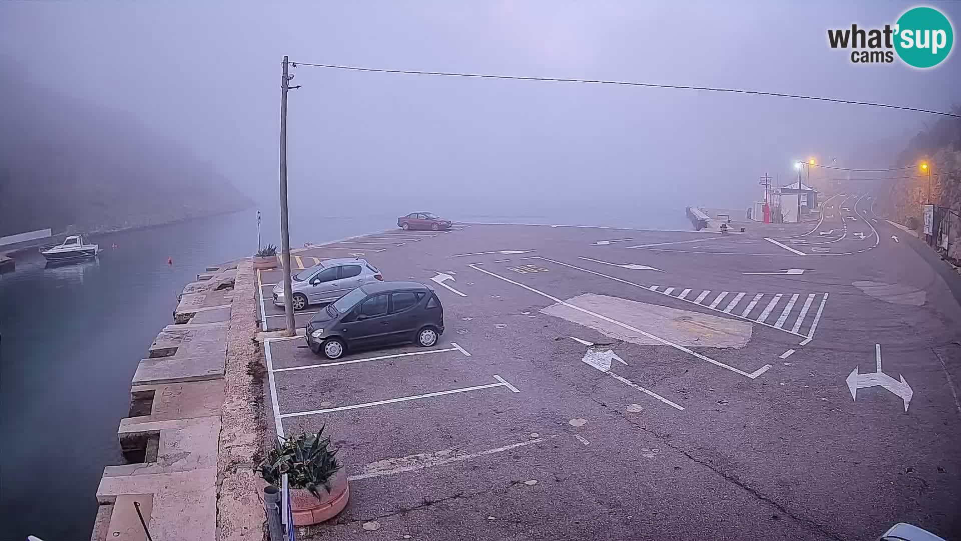 Webcam Prizna ferry port to Pag island