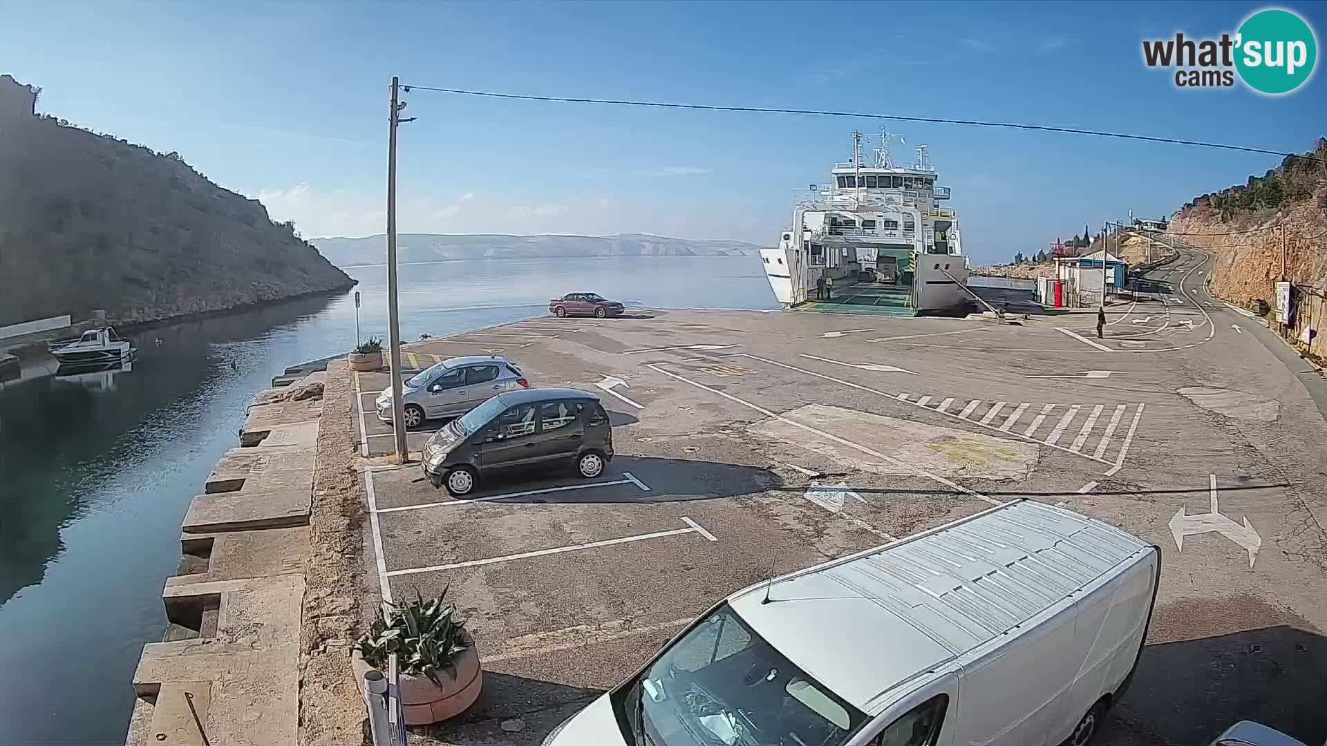 Webcam porto traghetti di Prizna – per l’isola di Pag