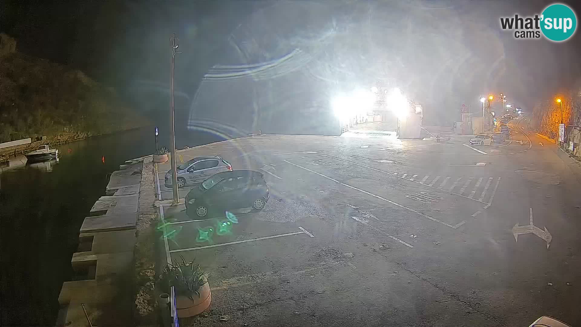 Webcam Fährhafen Prizna – zur Insel Pag