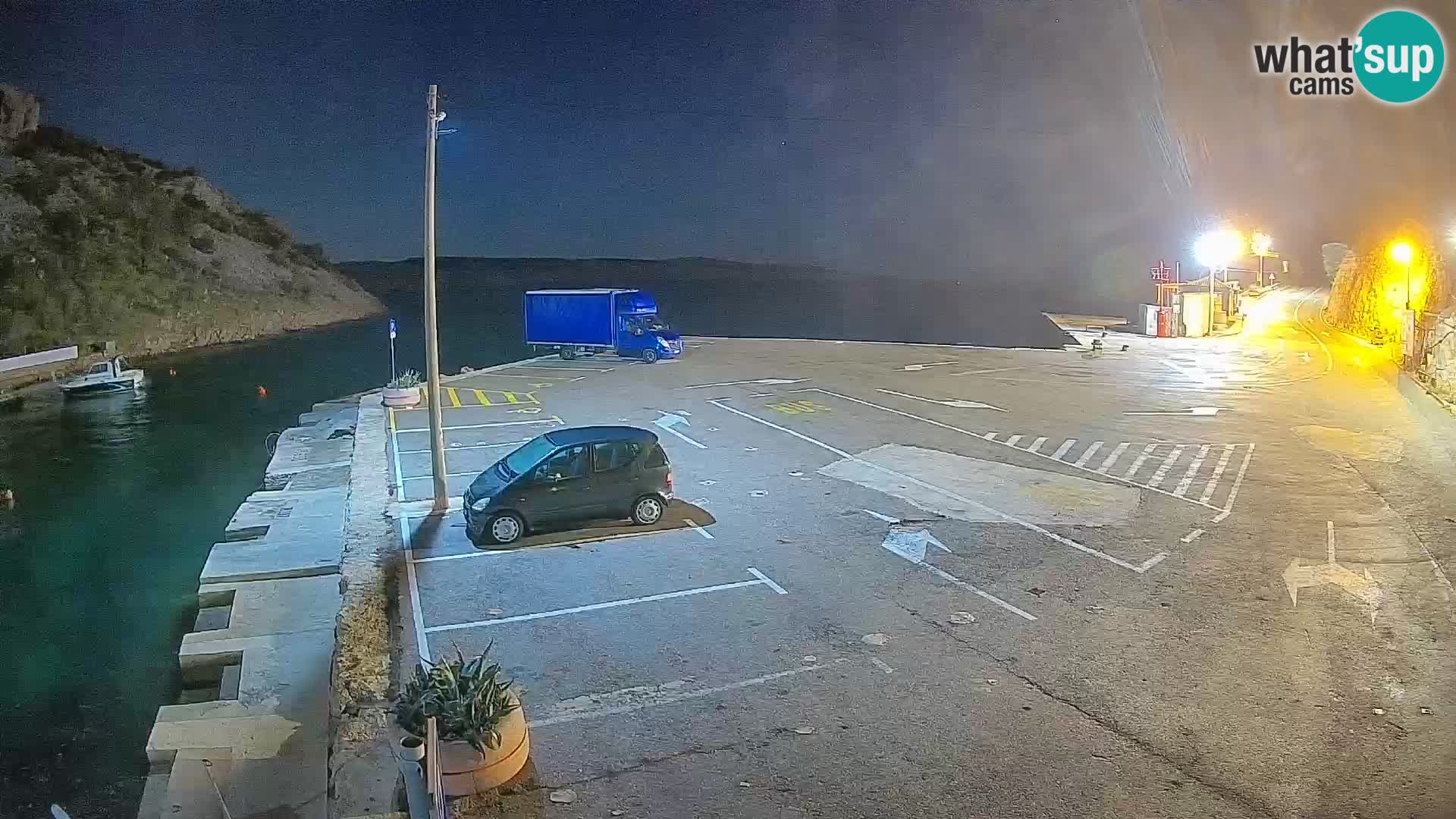 Webcam Fährhafen Prizna – zur Insel Pag