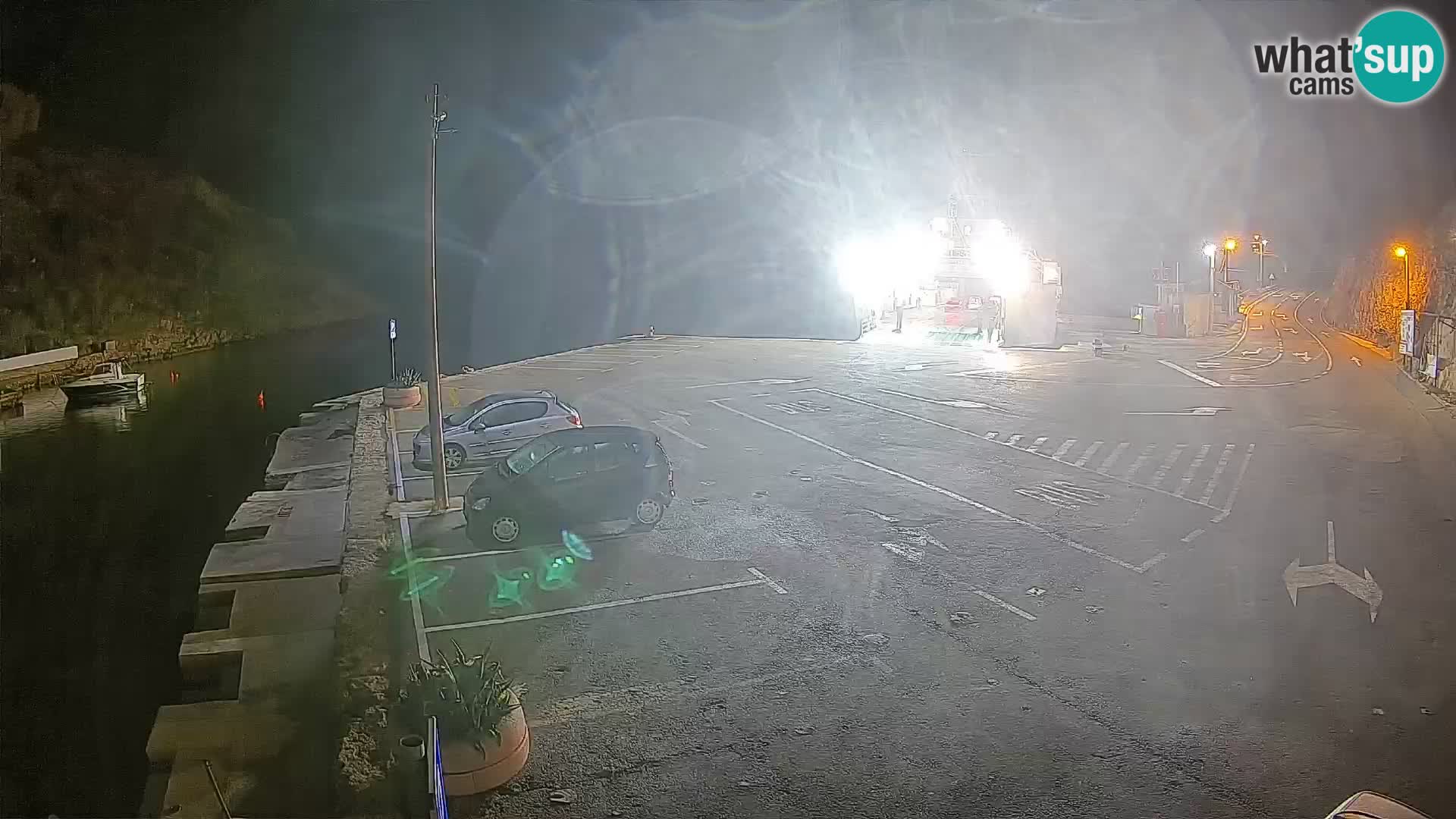 Webcam Fährhafen Prizna – zur Insel Pag