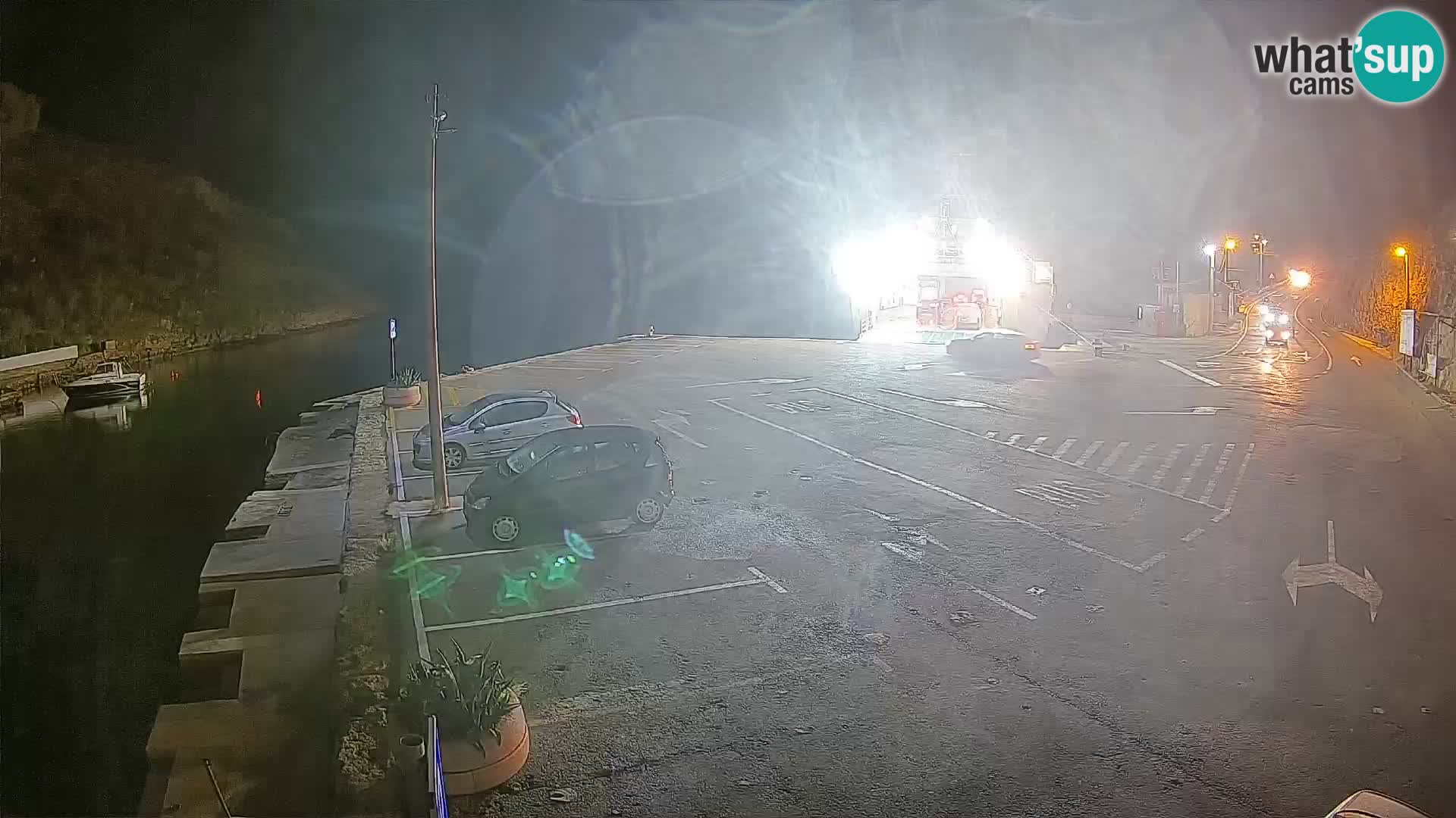 Webcam Fährhafen Prizna – zur Insel Pag