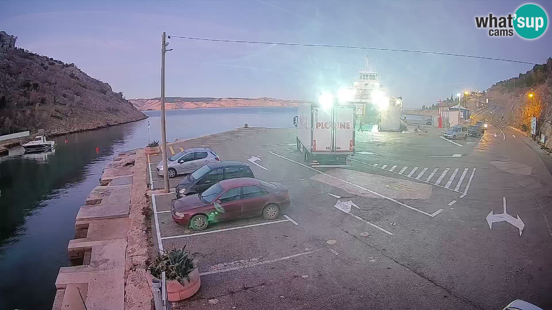 Webcam porto traghetti di Prizna – per l’isola di Pag