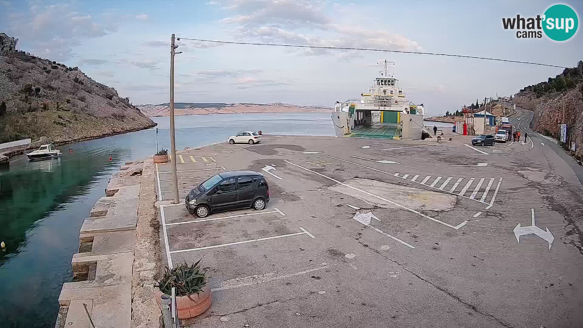 Webcam porto traghetti di Prizna – per l’isola di Pag