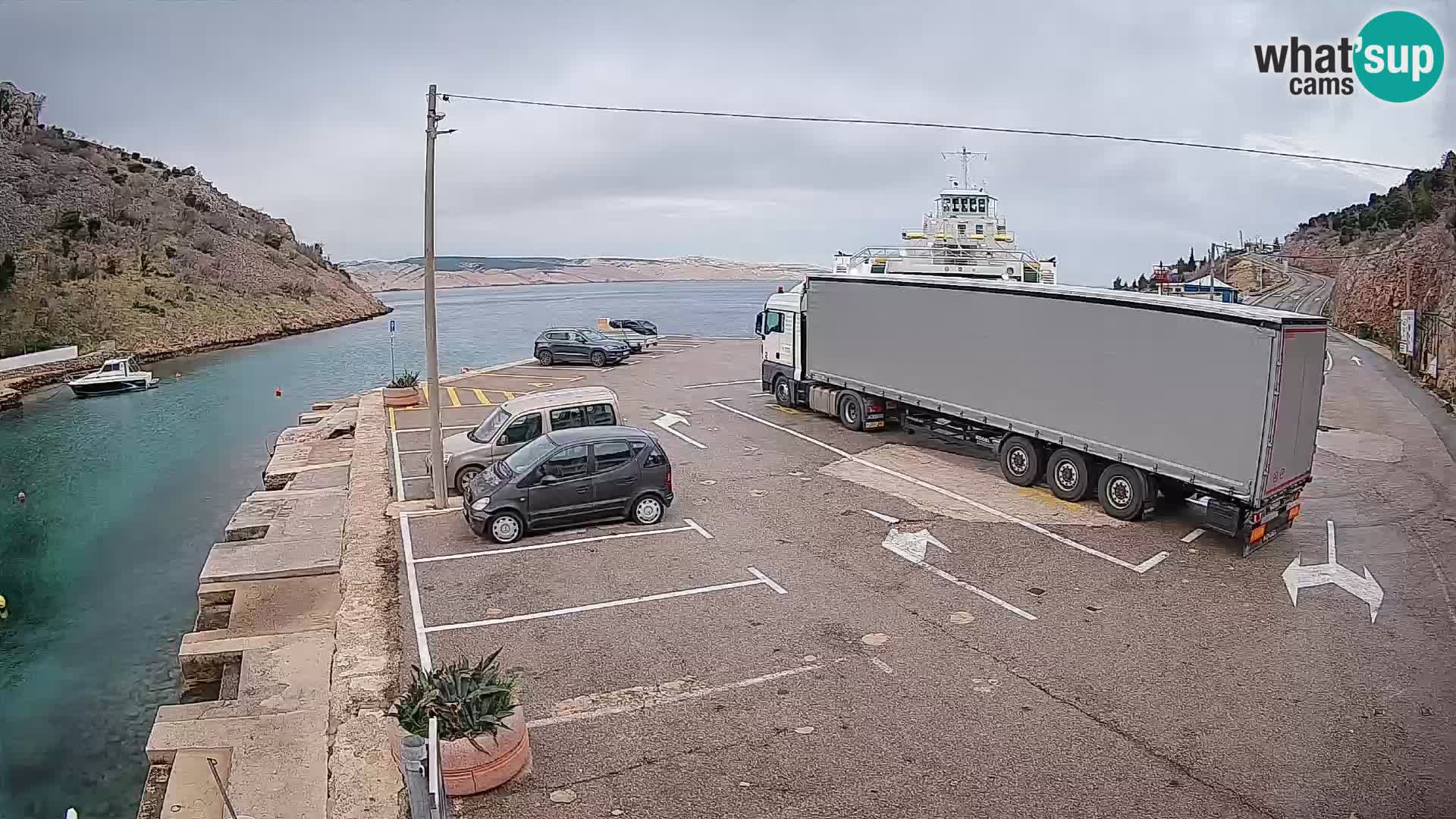 Webcam porto traghetti di Prizna – per l’isola di Pag