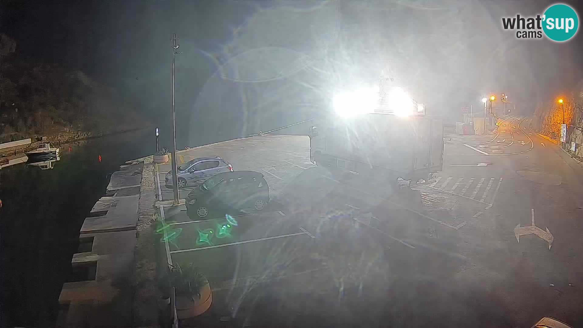 Webcam Fährhafen Prizna – zur Insel Pag