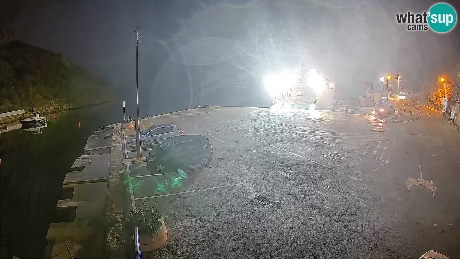 Webcam Fährhafen Prizna – zur Insel Pag