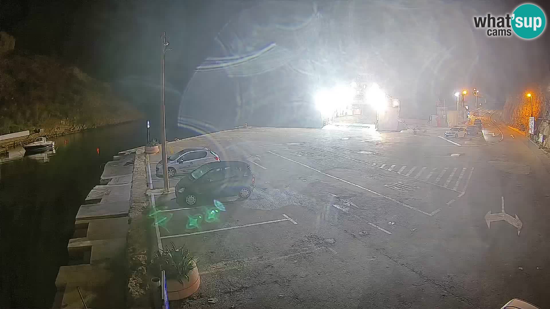 Webcam Fährhafen Prizna – zur Insel Pag