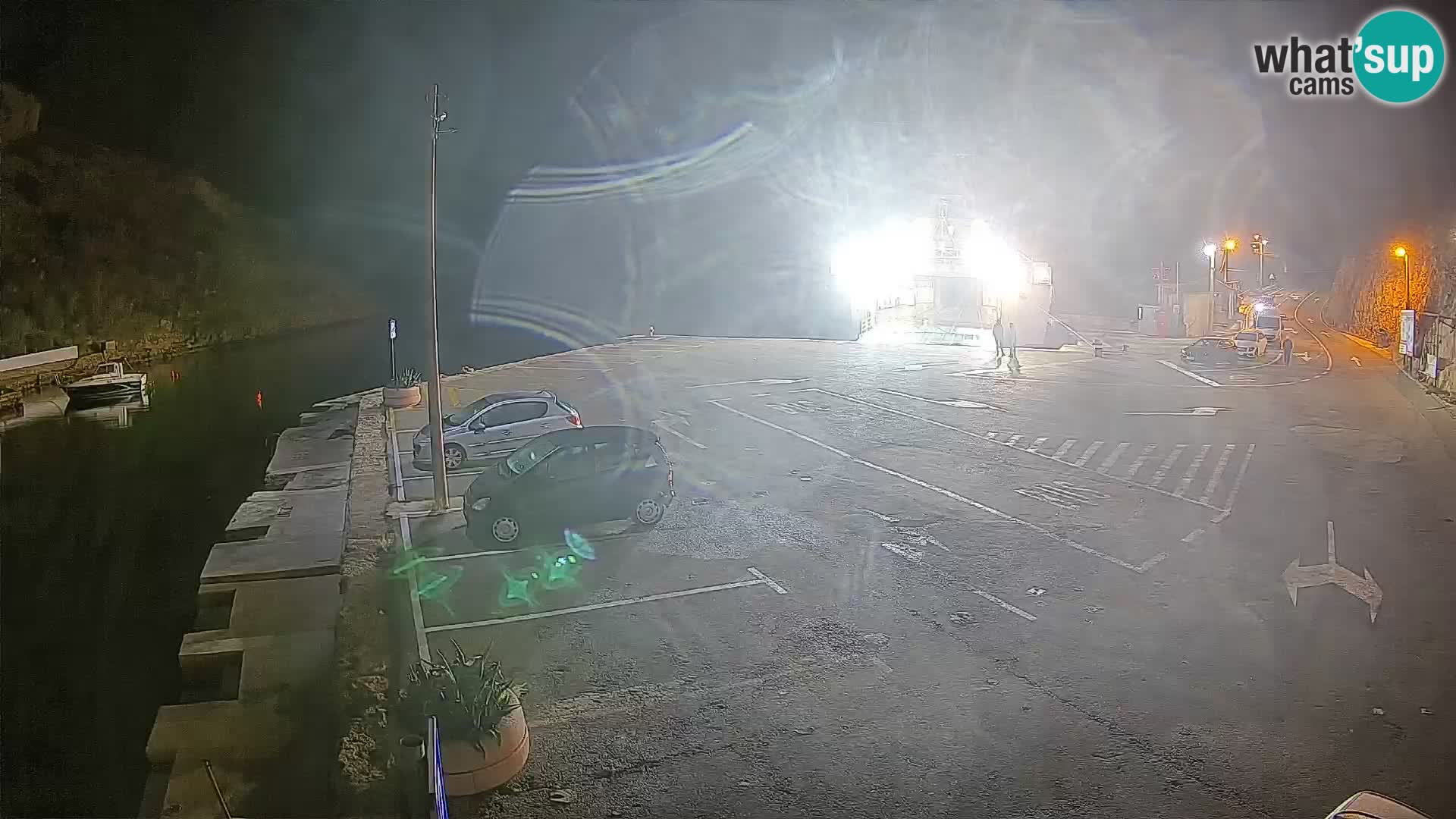 Webcam port de ferry de Prizna – vers l’île de Pag