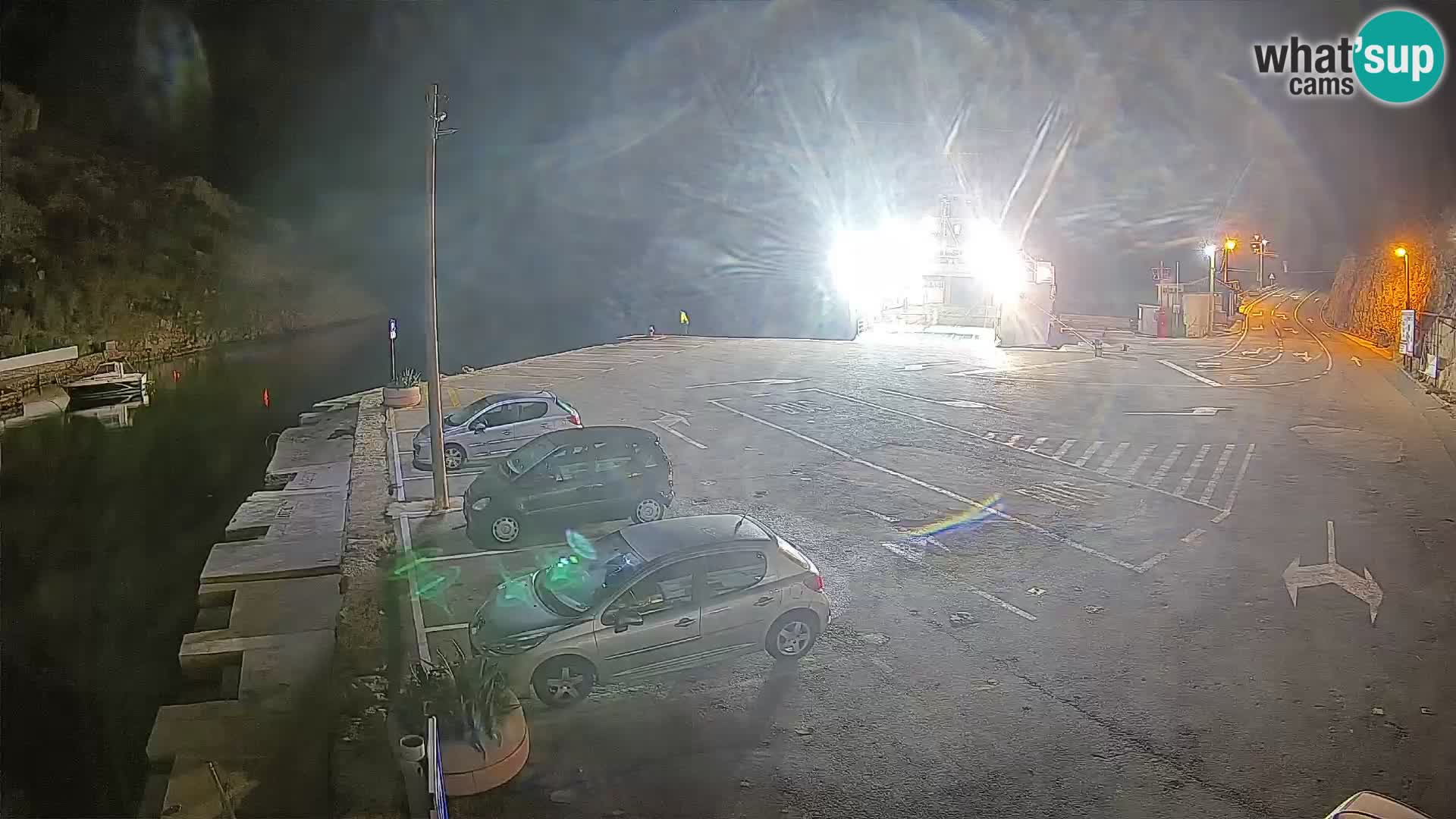 Webcam Prizna ferry port to Pag island