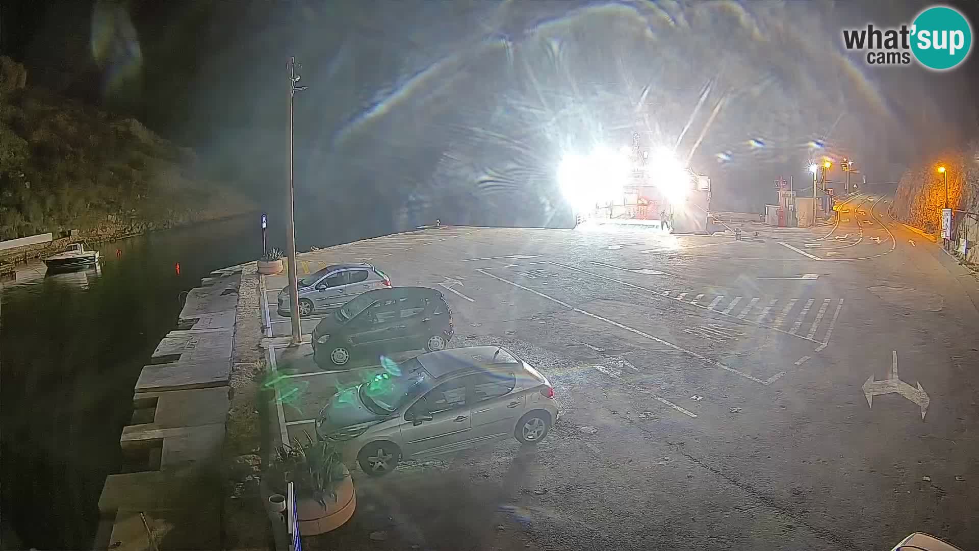 Webcam Fährhafen Prizna – zur Insel Pag