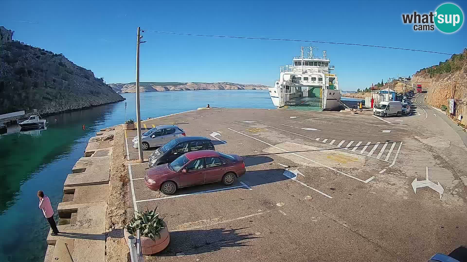 Webcam porto traghetti di Prizna – per l’isola di Pag