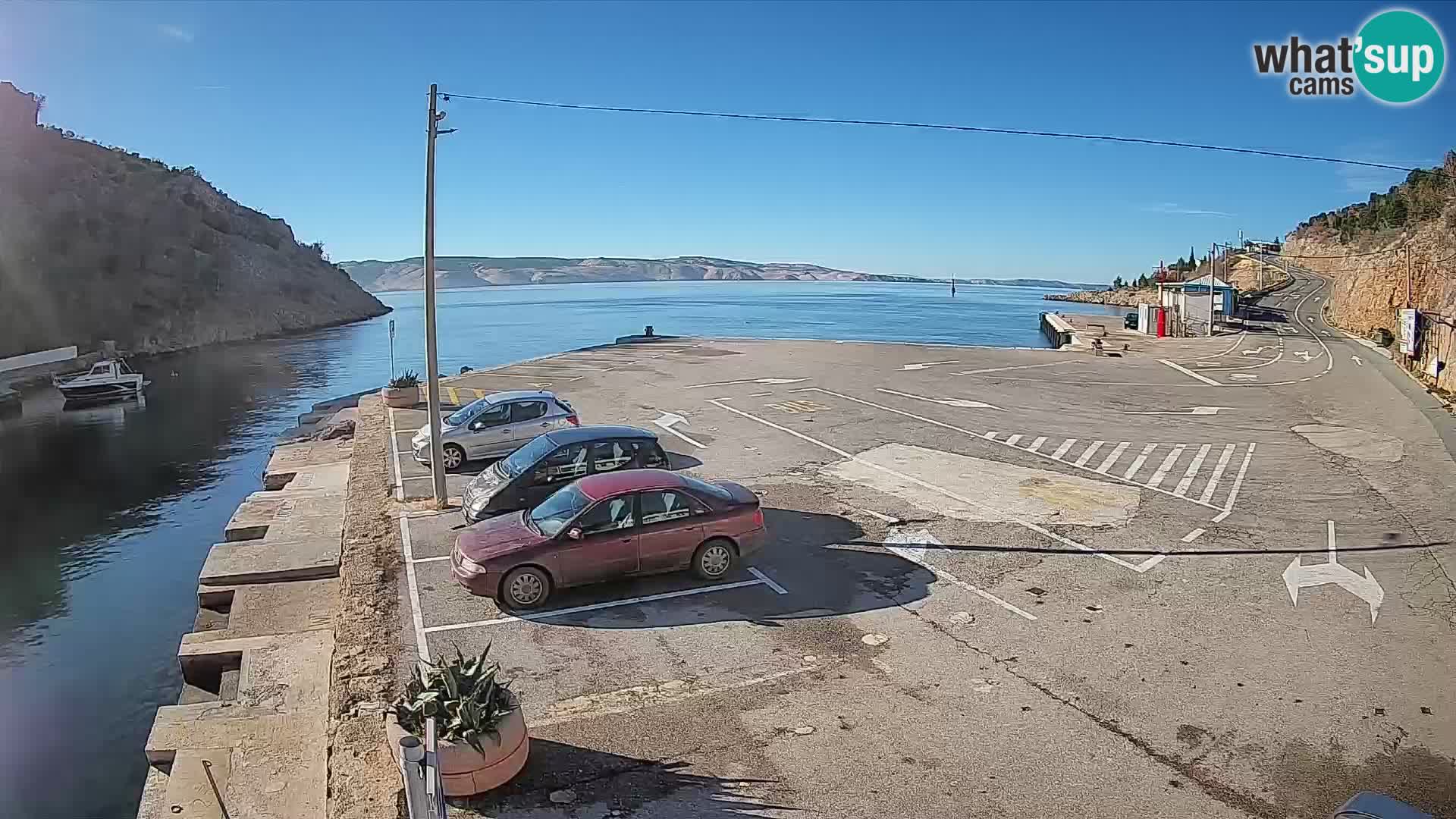 Webcam porto traghetti di Prizna – per l’isola di Pag
