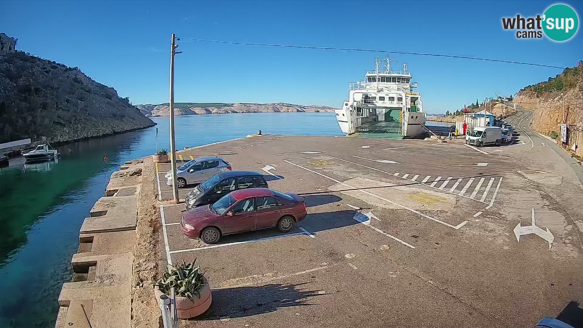 Webcam porto traghetti di Prizna – per l’isola di Pag