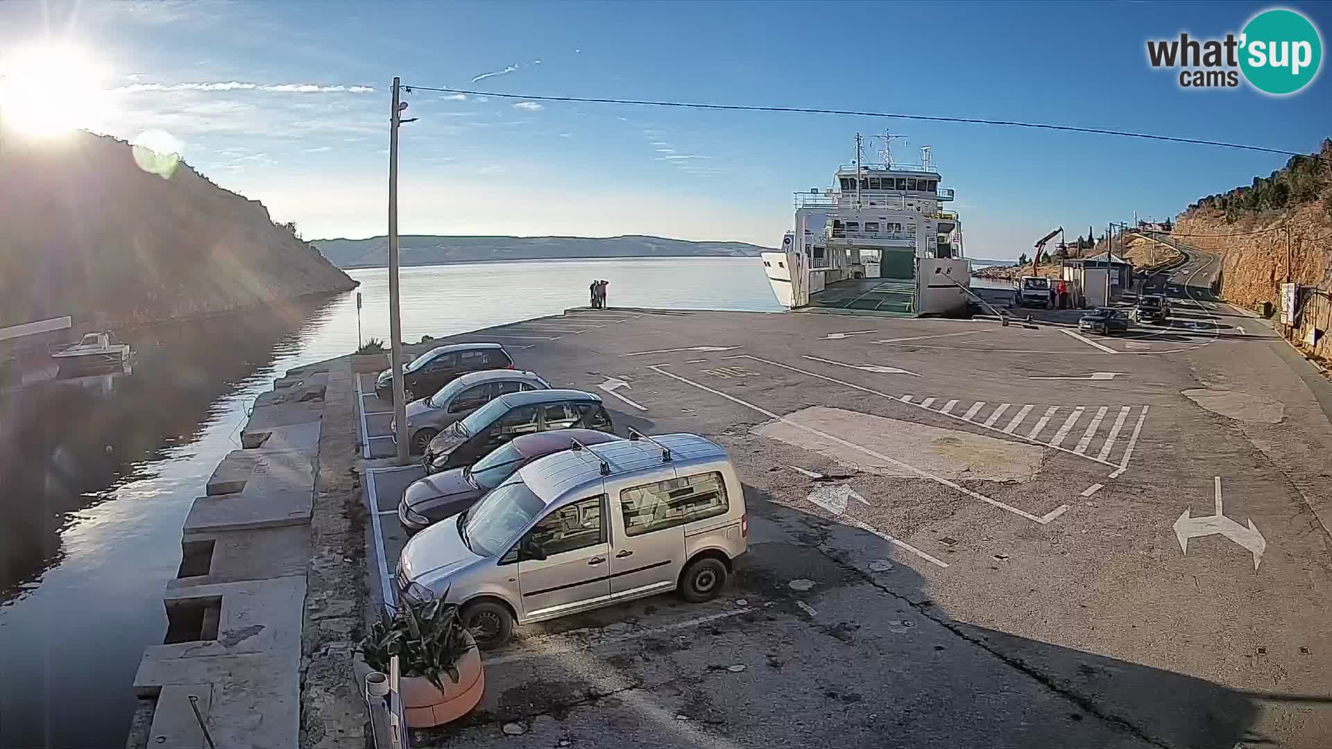 Webcam porto traghetti di Prizna – per l’isola di Pag