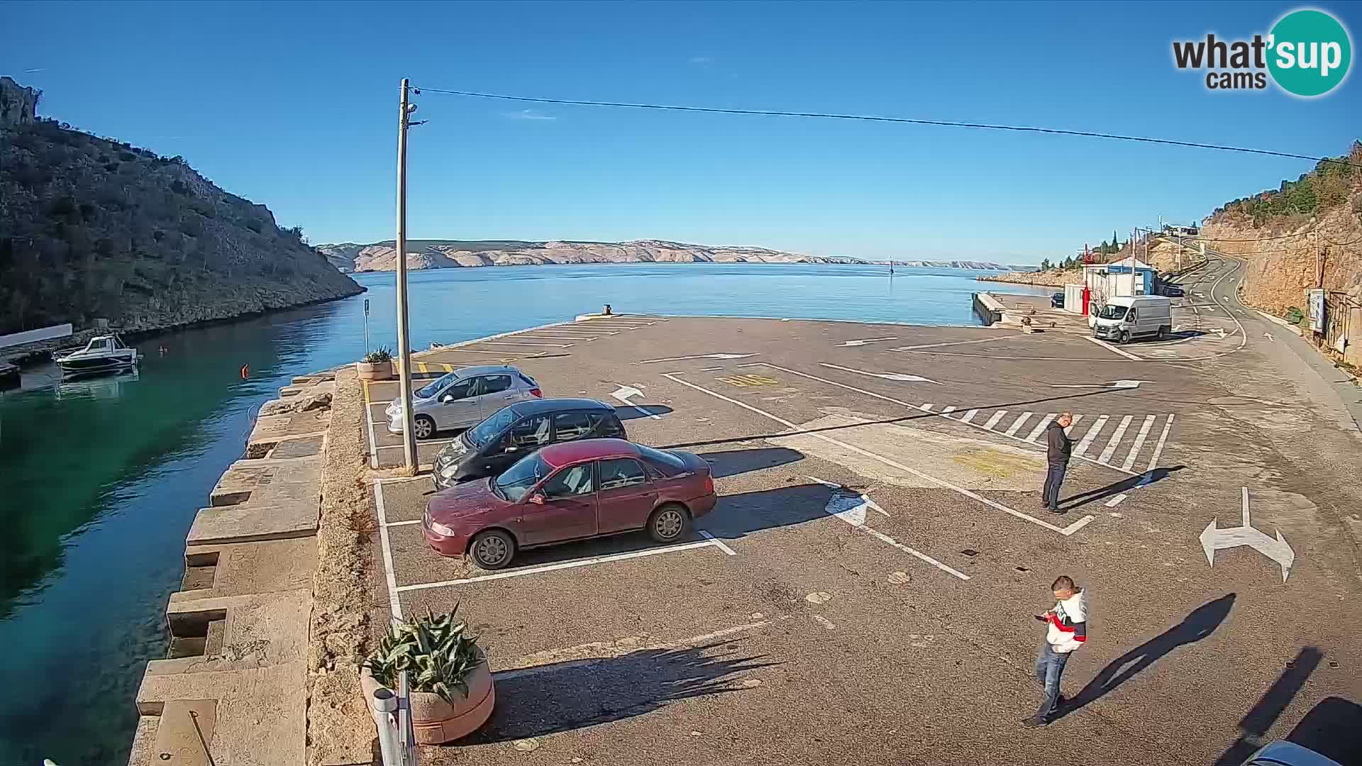 Webcam porto traghetti di Prizna – per l’isola di Pag