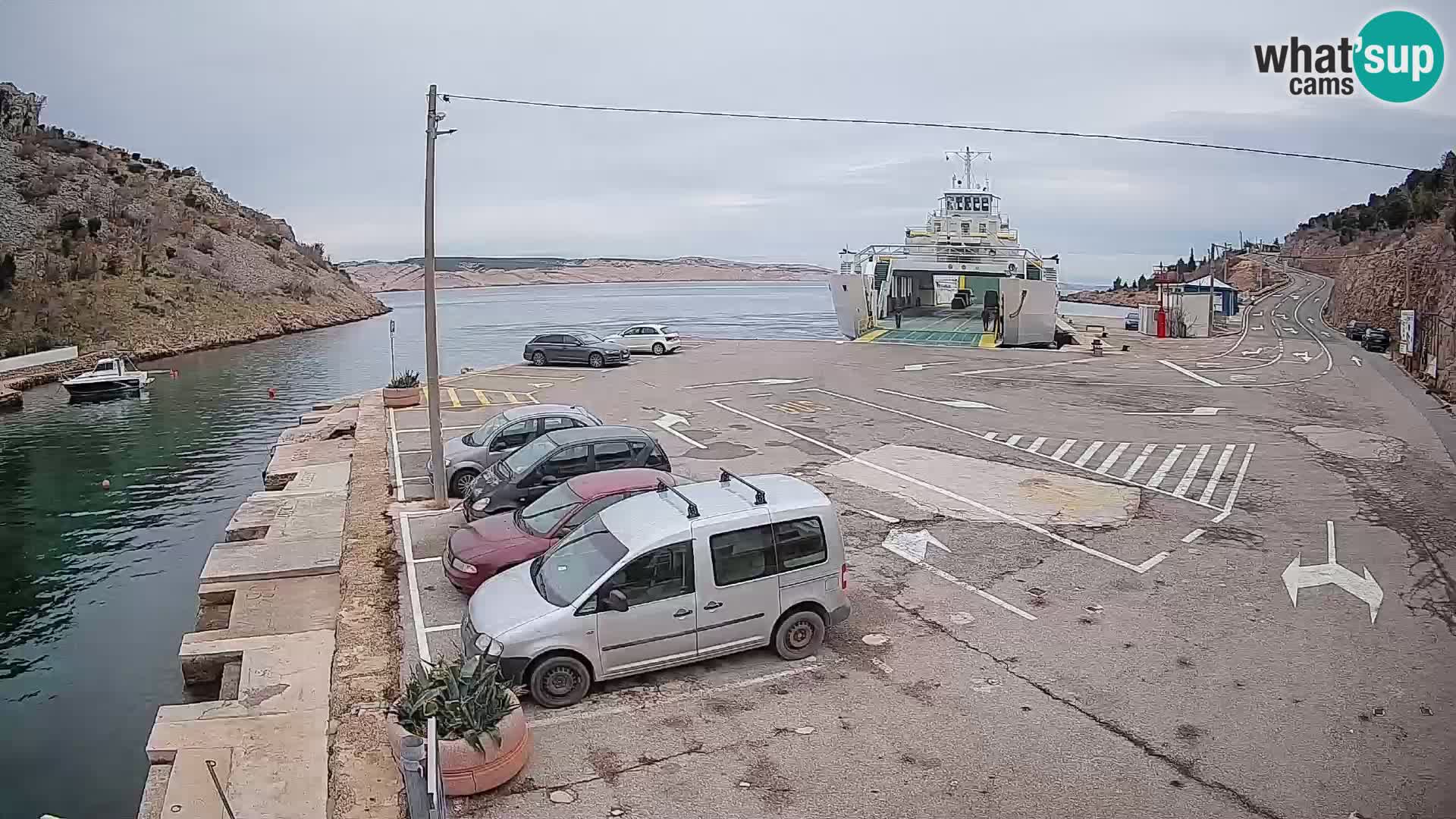 Webcam porto traghetti di Prizna – per l’isola di Pag