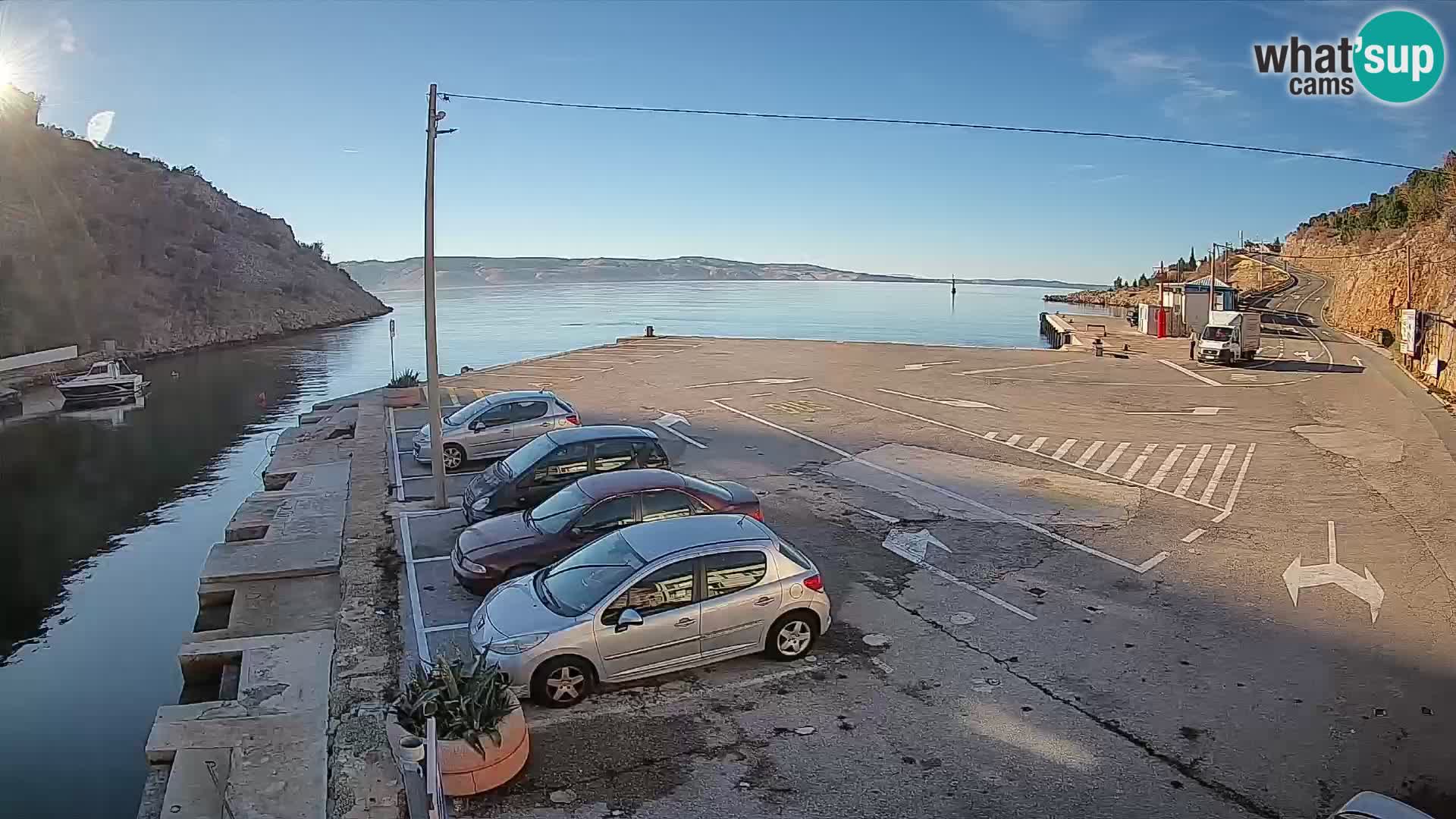 Webcam porto traghetti di Prizna – per l’isola di Pag