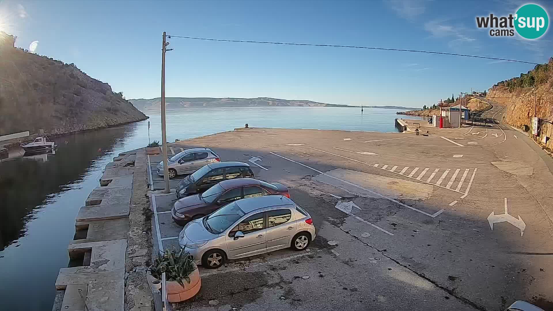 Webcam porto traghetti di Prizna – per l’isola di Pag