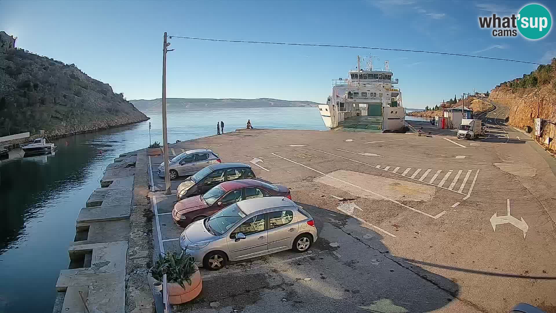 Webcam porto traghetti di Prizna – per l’isola di Pag