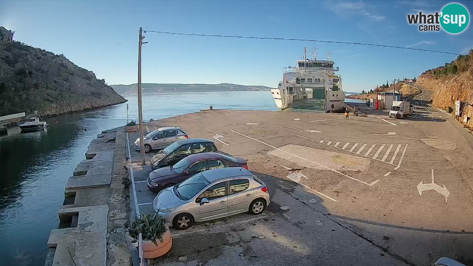 Webcam porto traghetti di Prizna – per l’isola di Pag