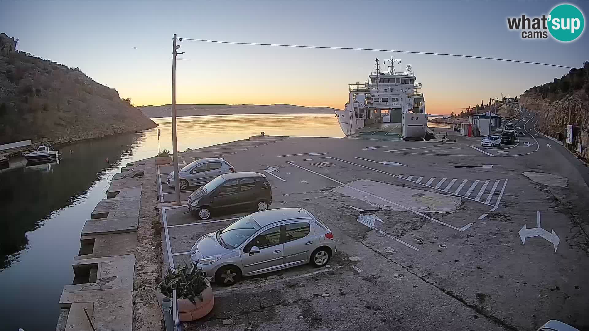 Webcam porto traghetti di Prizna – per l’isola di Pag