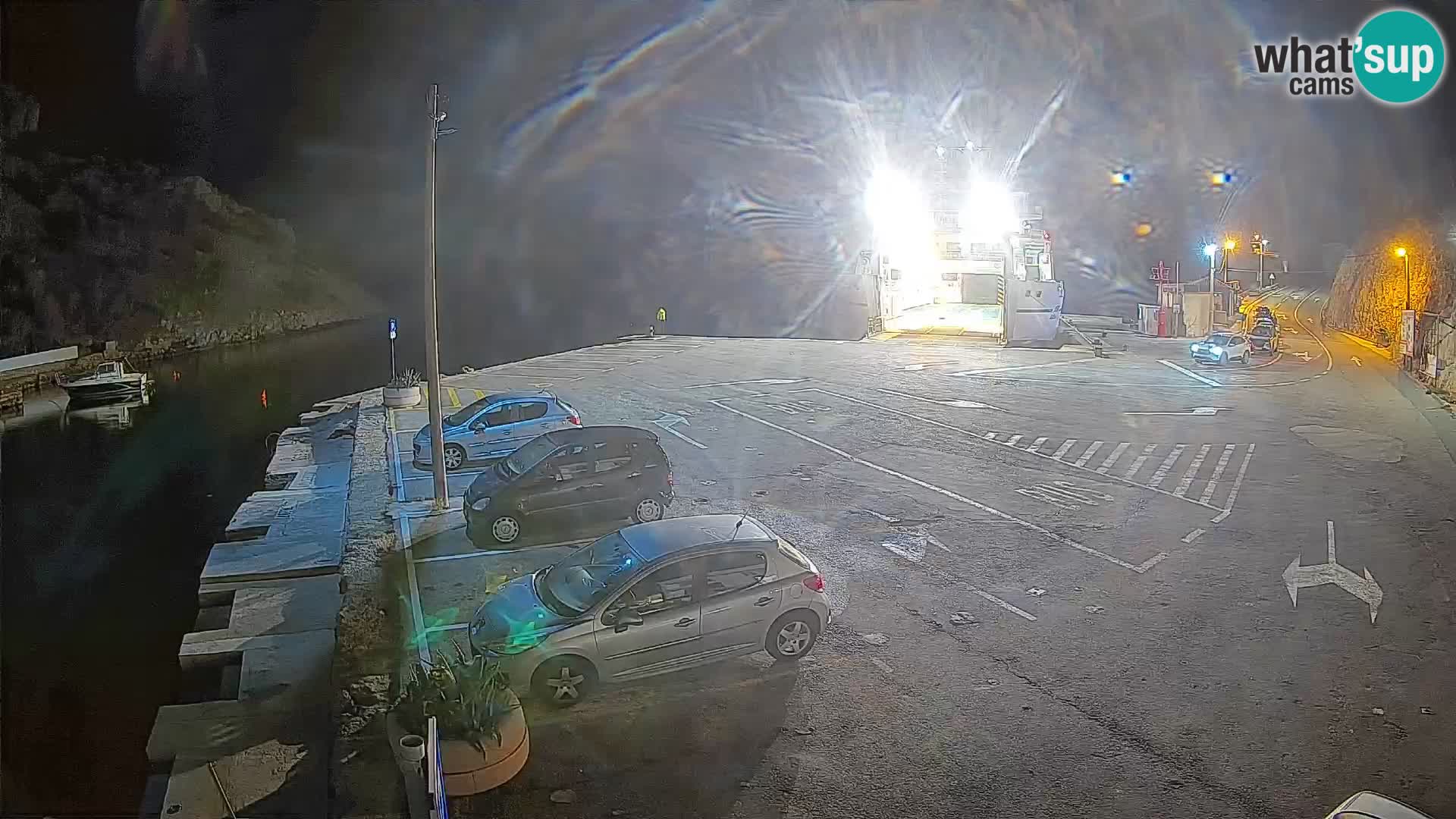 Webcam Fährhafen Prizna – zur Insel Pag