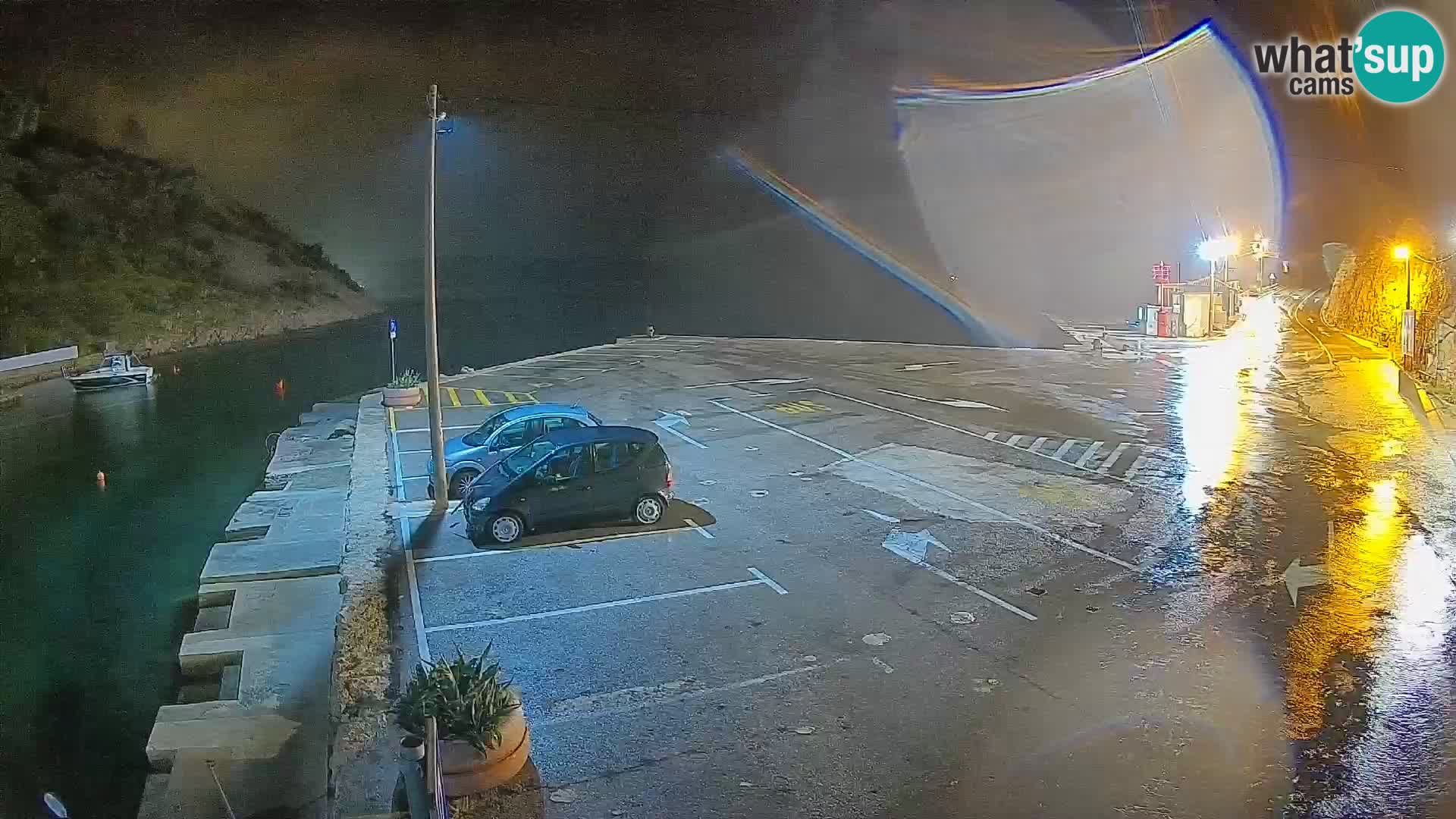 Webcam Prizna ferry port to Pag island