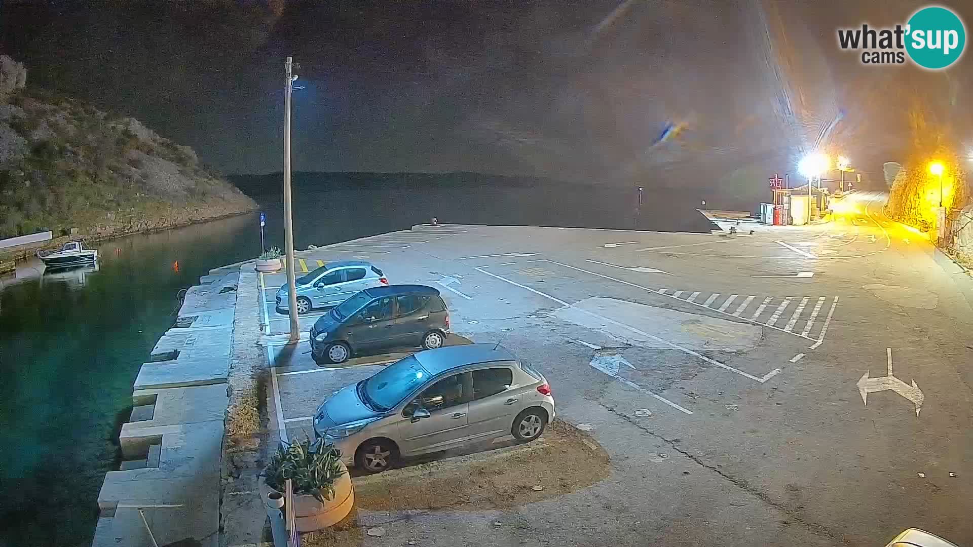 Webcam Fährhafen Prizna – zur Insel Pag