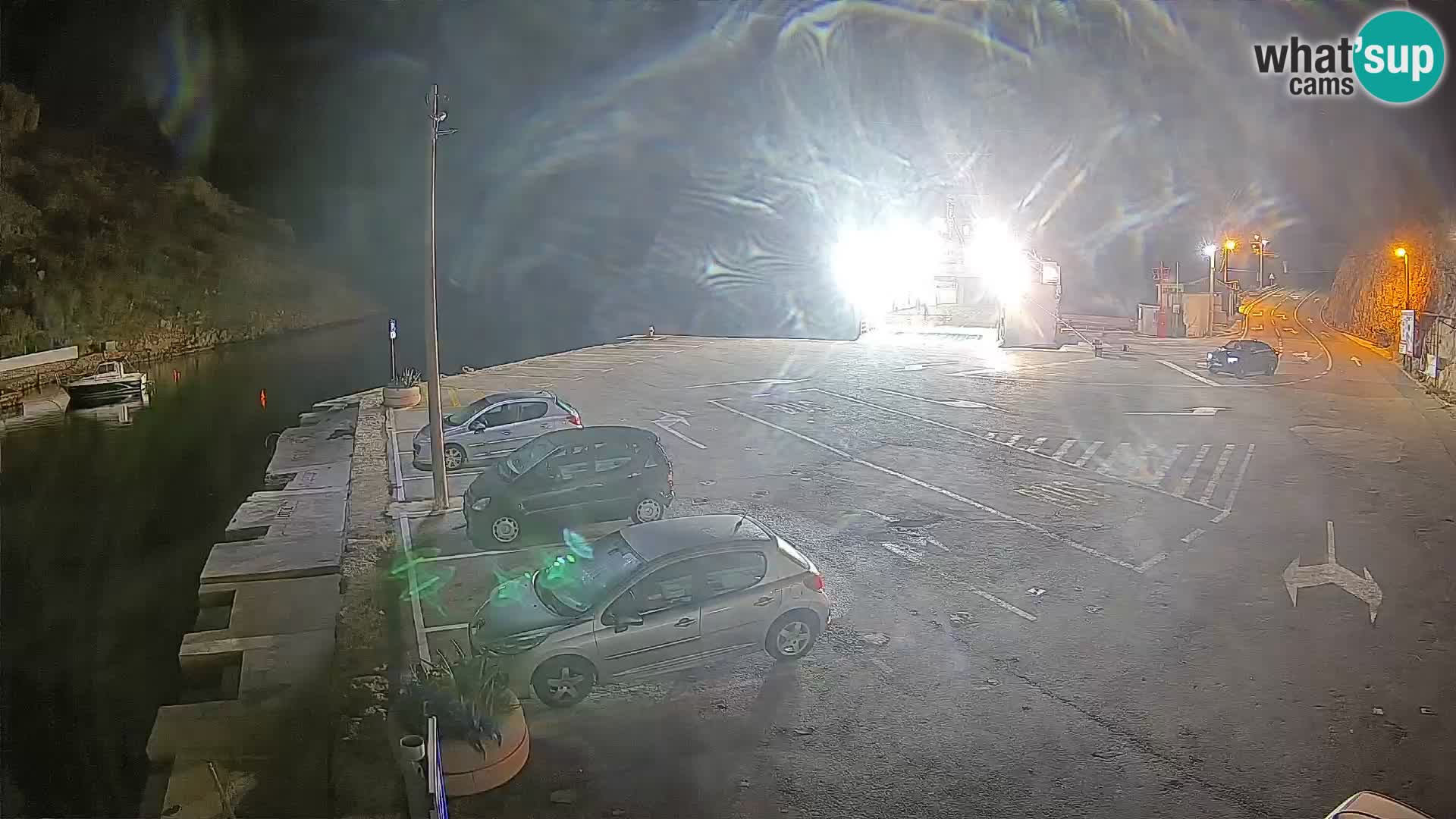 Webcam Fährhafen Prizna – zur Insel Pag