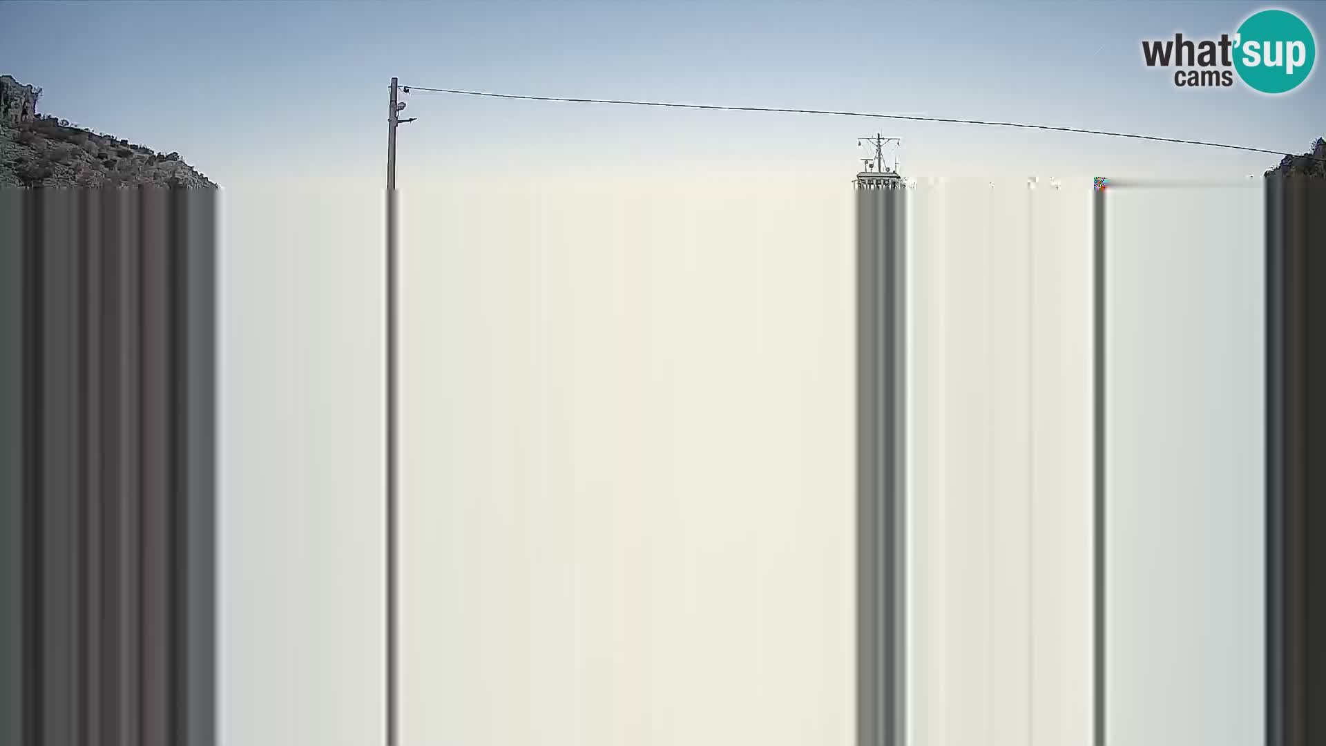 Webcam Prizna ferry port to Pag island