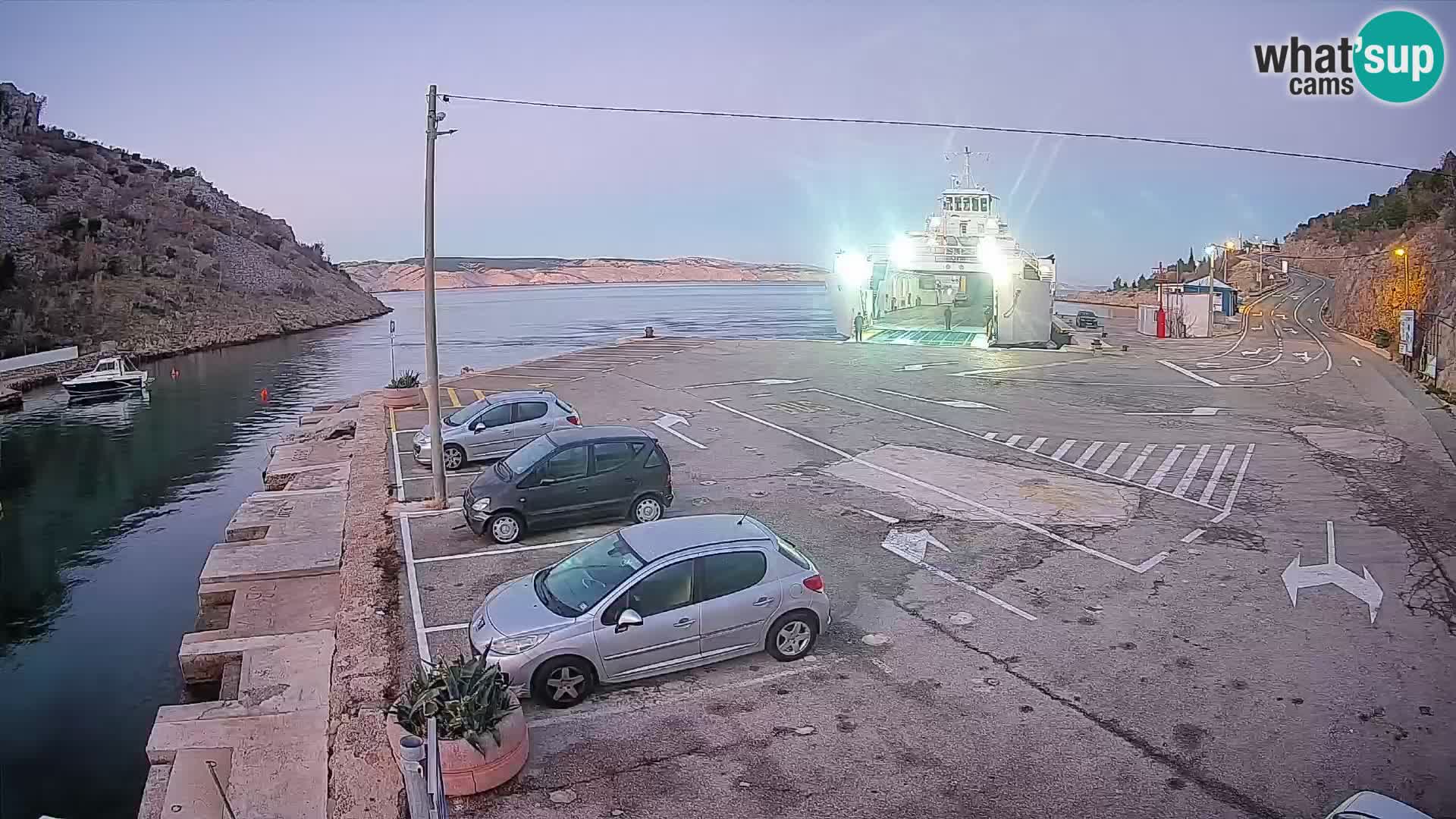 Webcam porto traghetti di Prizna – per l’isola di Pag