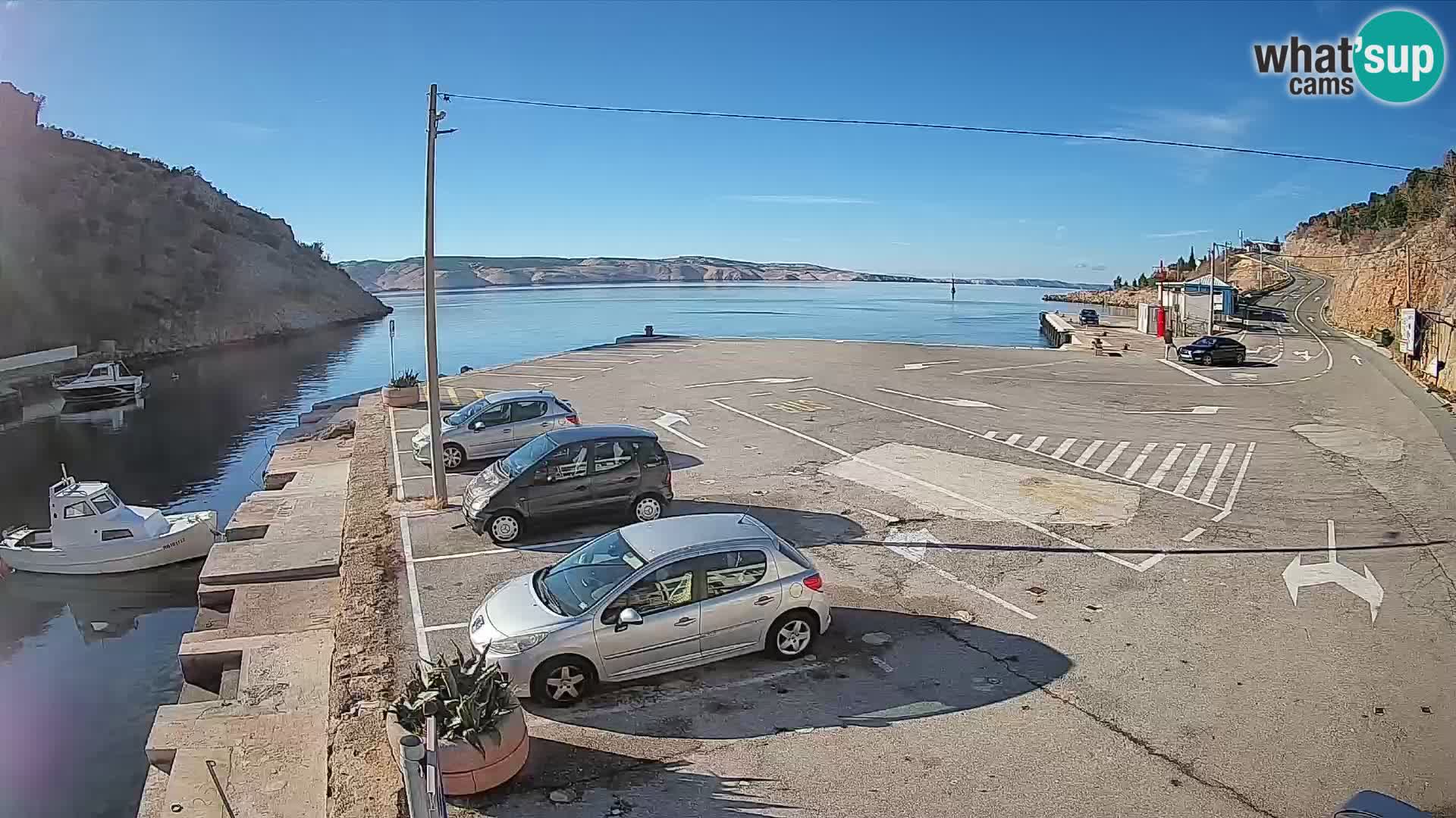 Webcam porto traghetti di Prizna – per l’isola di Pag