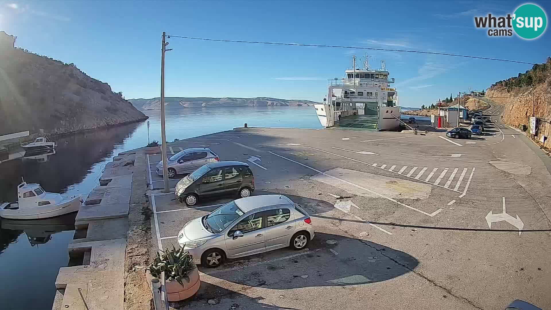 Webcam porto traghetti di Prizna – per l’isola di Pag