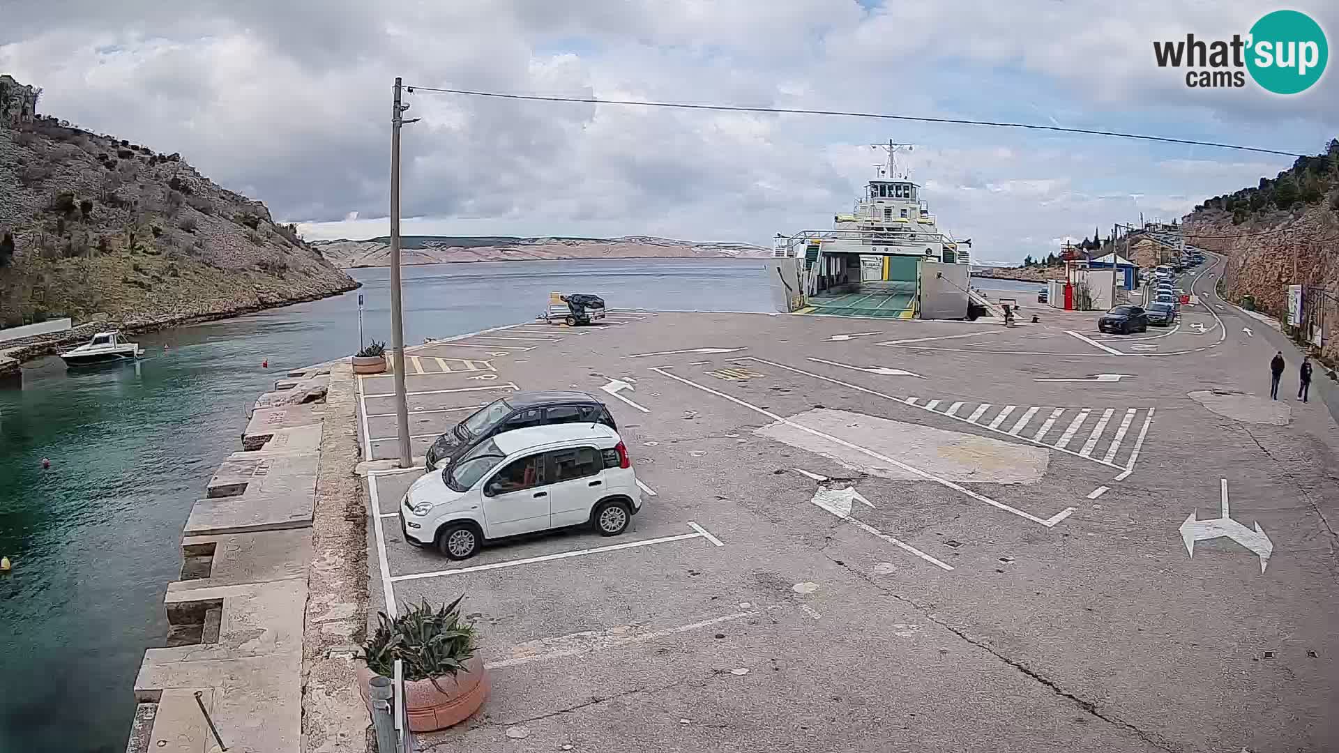 Webcam porto traghetti di Prizna – per l’isola di Pag