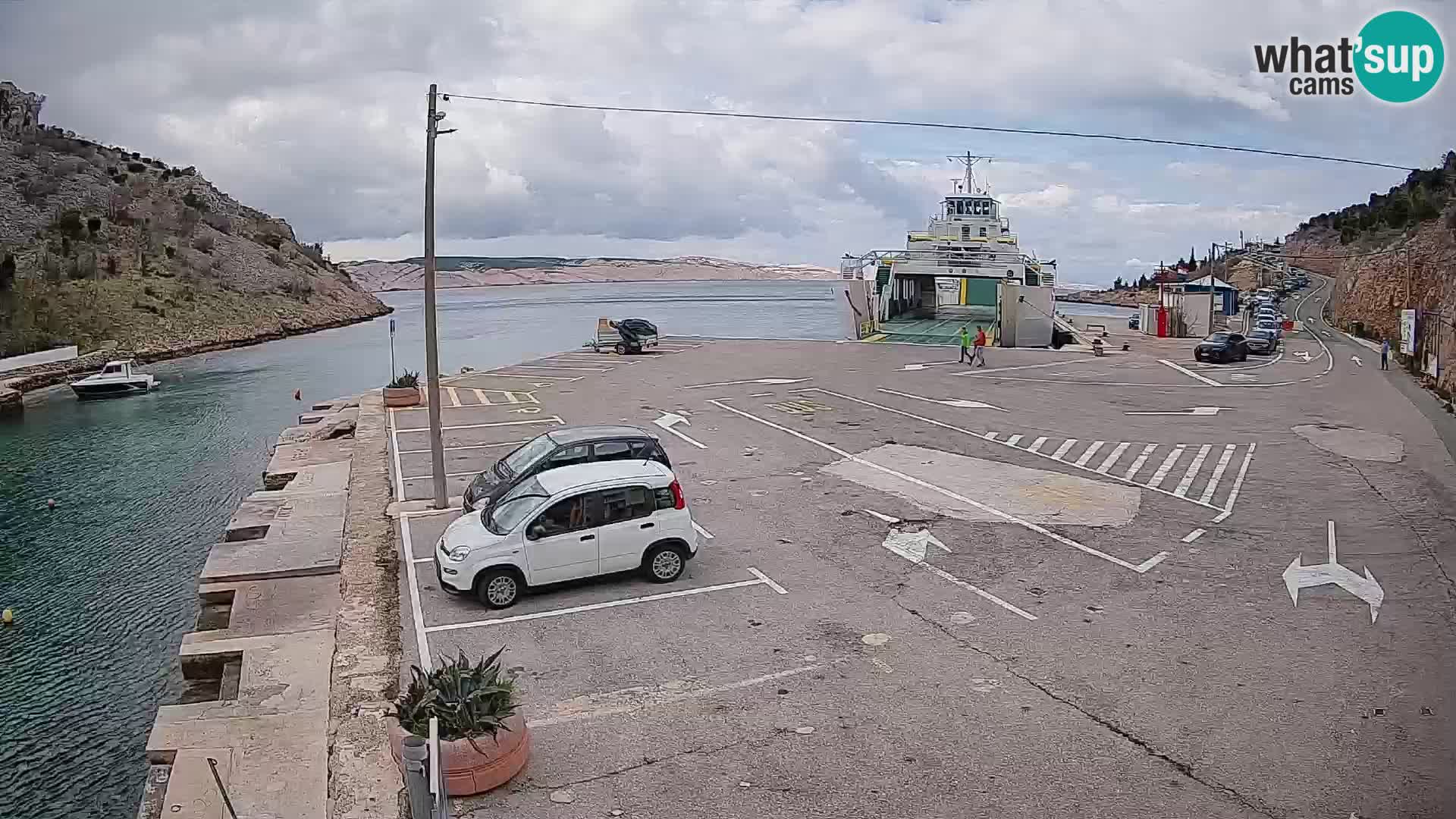 Webcam porto traghetti di Prizna – per l’isola di Pag