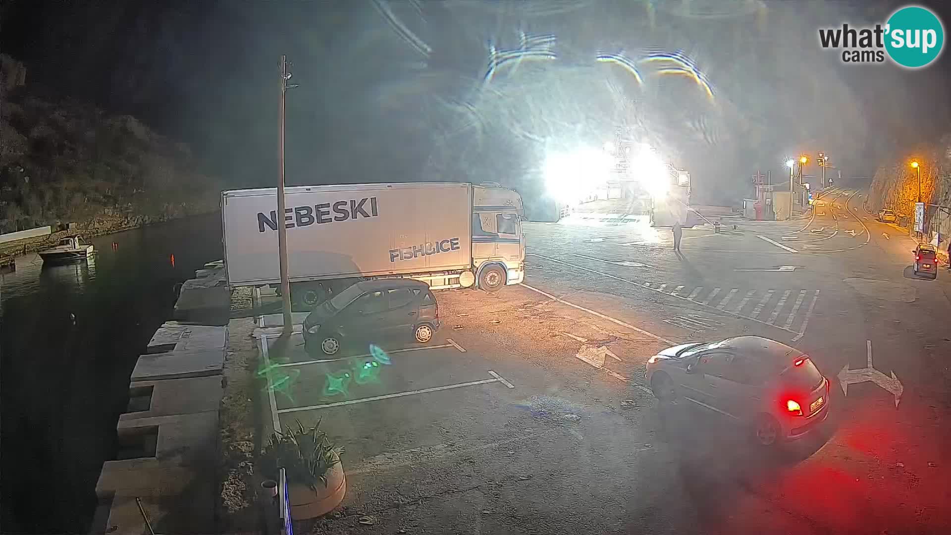 Webcam Fährhafen Prizna – zur Insel Pag