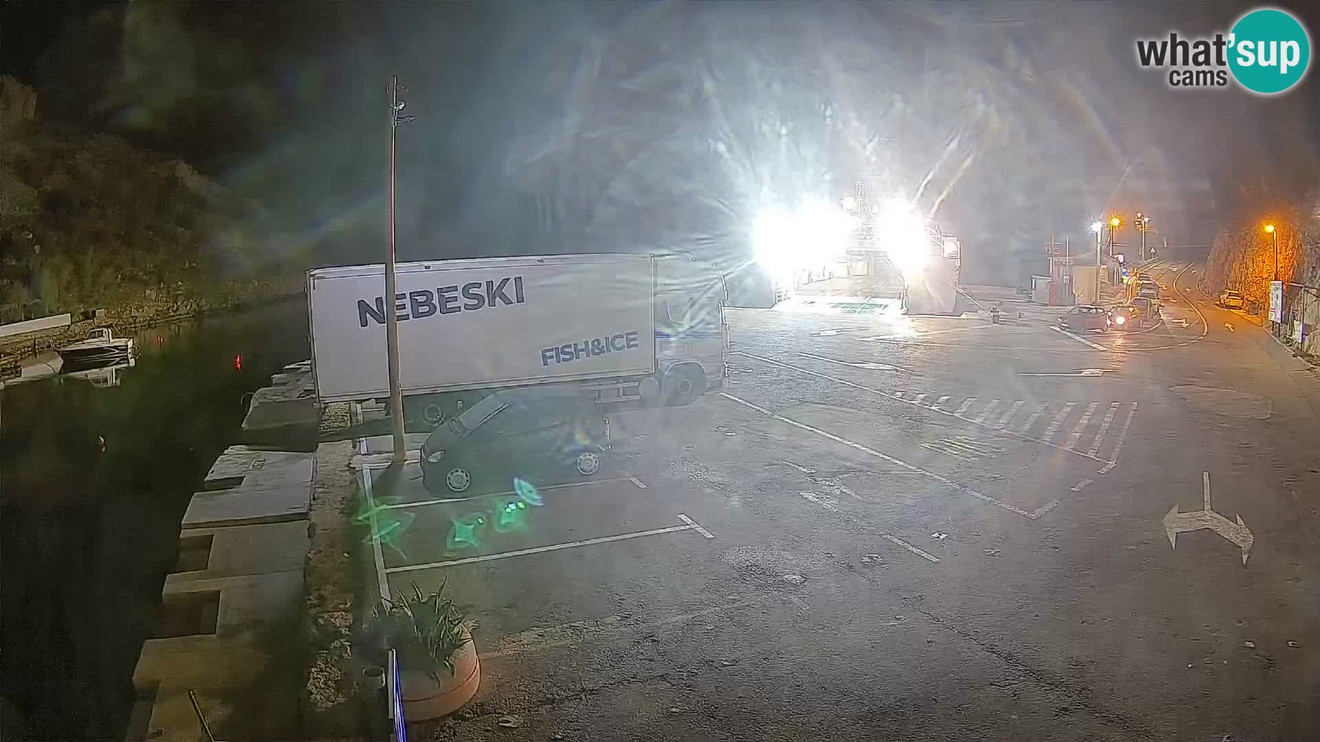 Webcam Fährhafen Prizna – zur Insel Pag