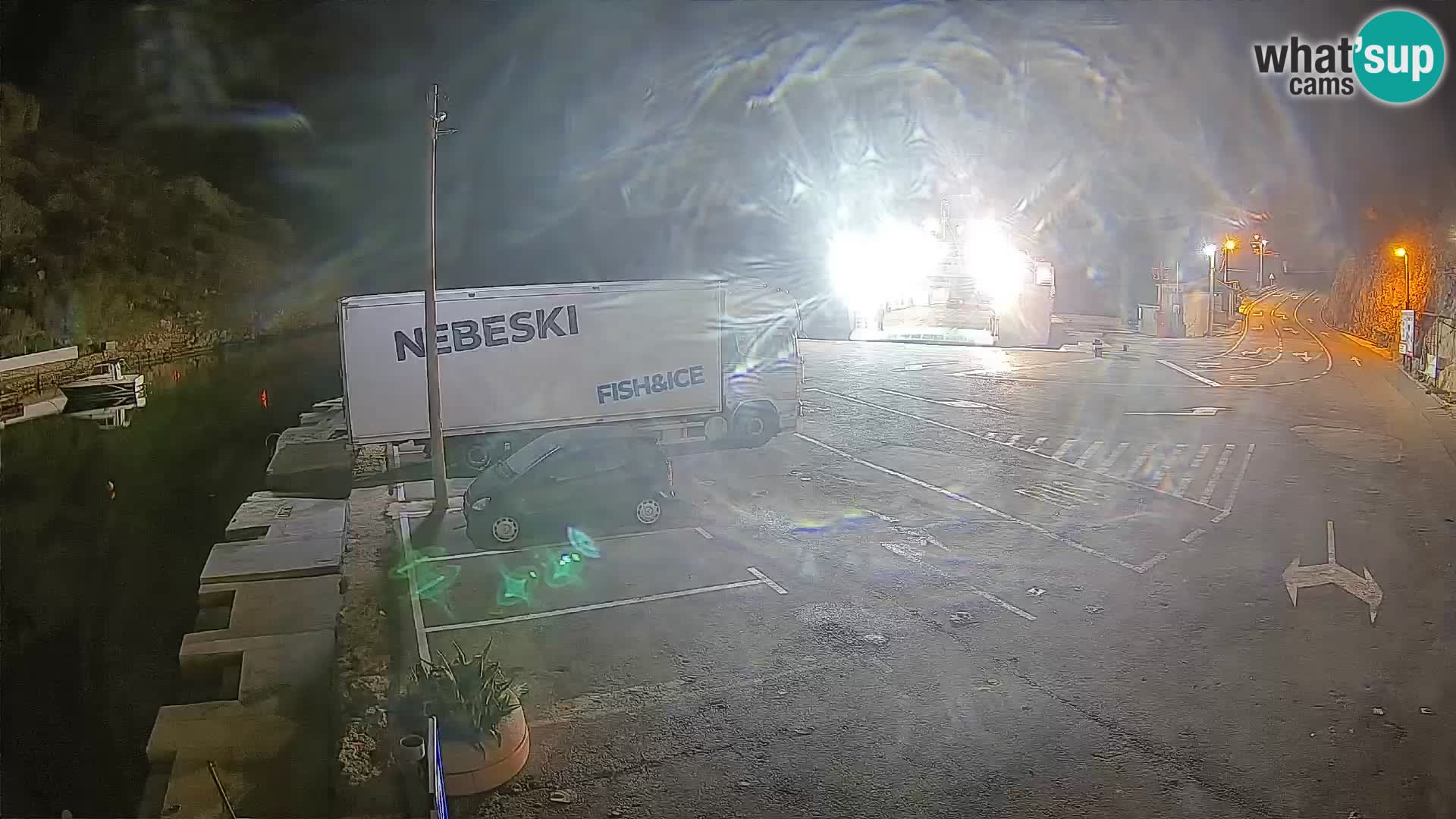 Webcam Fährhafen Prizna – zur Insel Pag