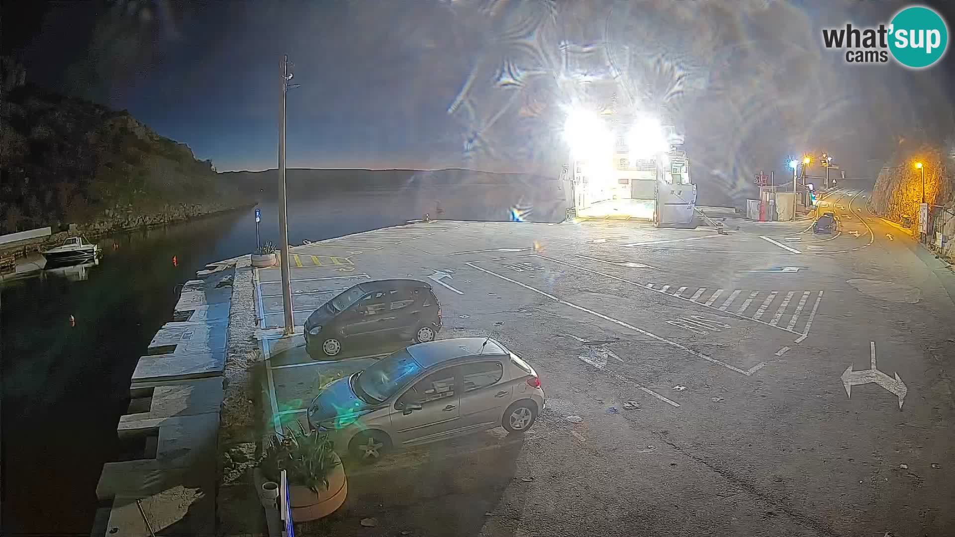 Webcam Fährhafen Prizna – zur Insel Pag