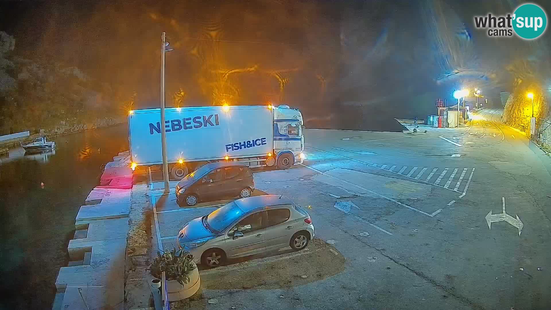 Webcam Fährhafen Prizna – zur Insel Pag