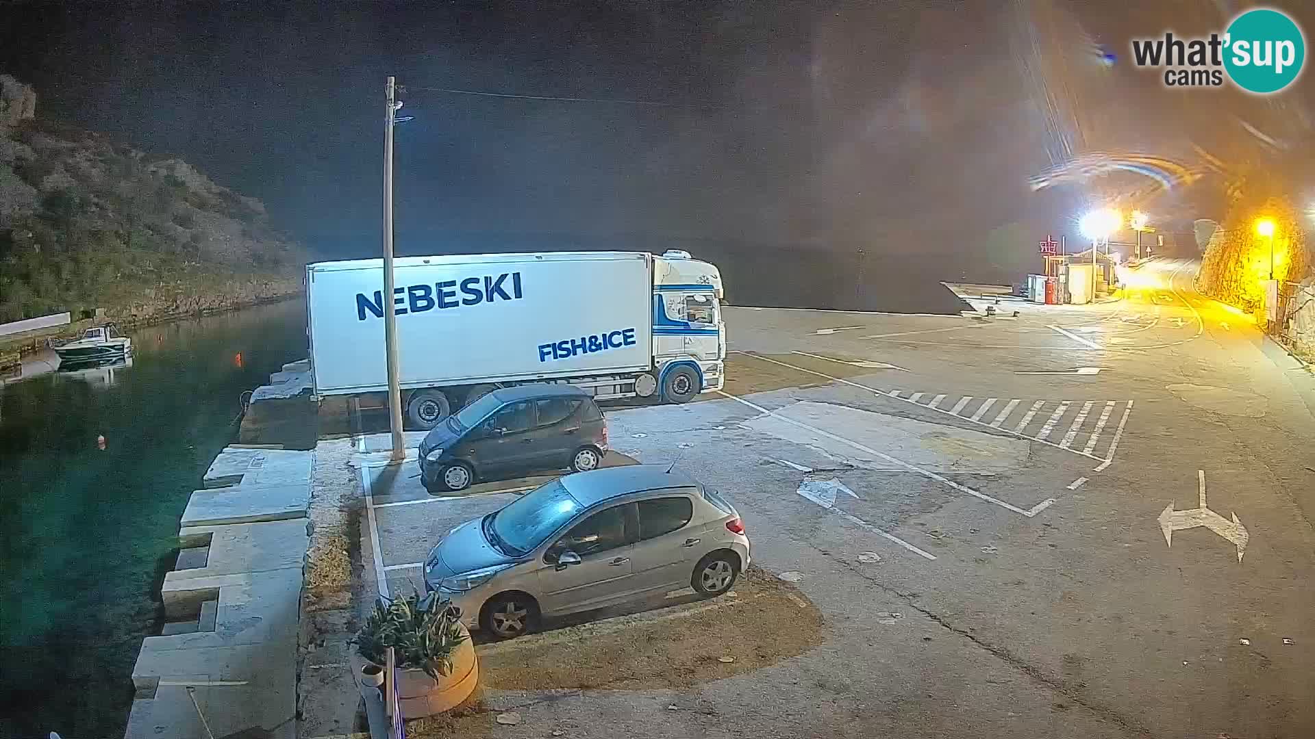 Webcam Fährhafen Prizna – zur Insel Pag