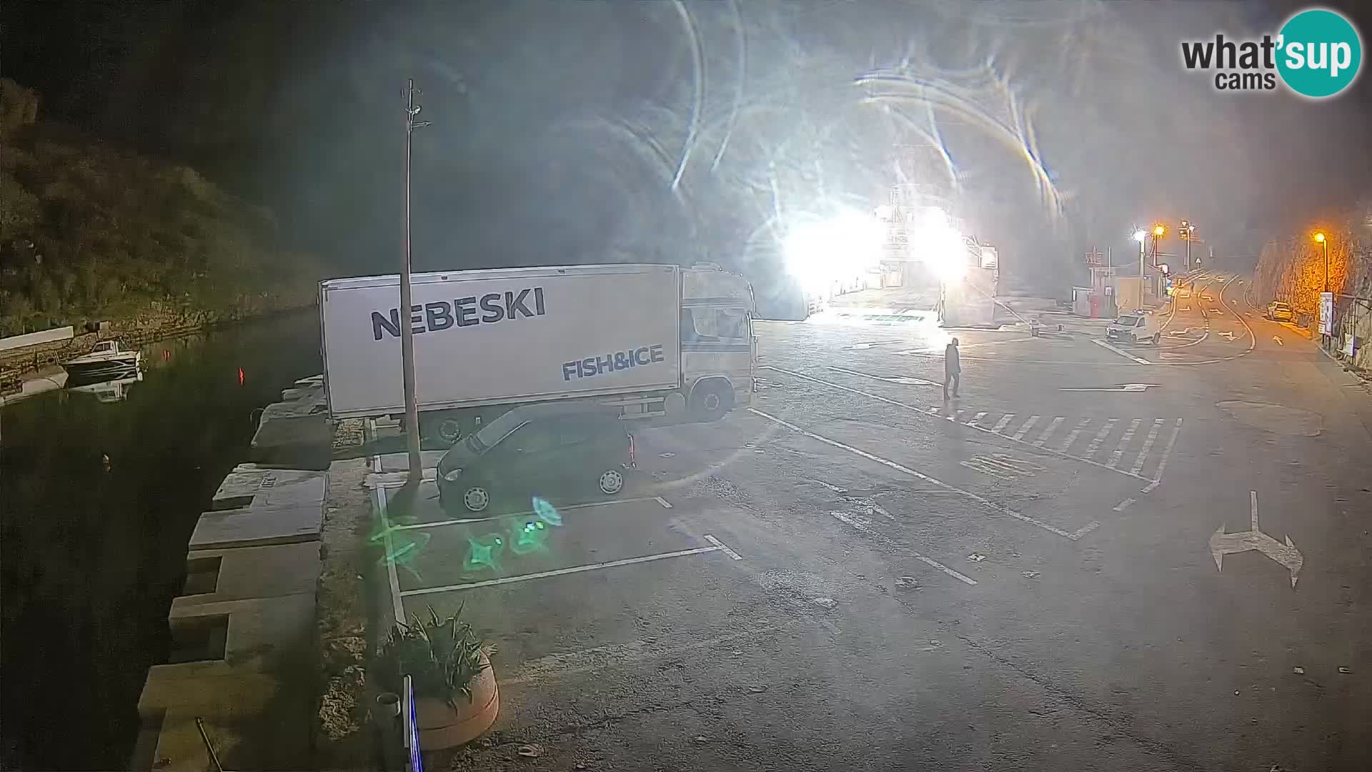 Webcam port de ferry de Prizna – vers l’île de Pag