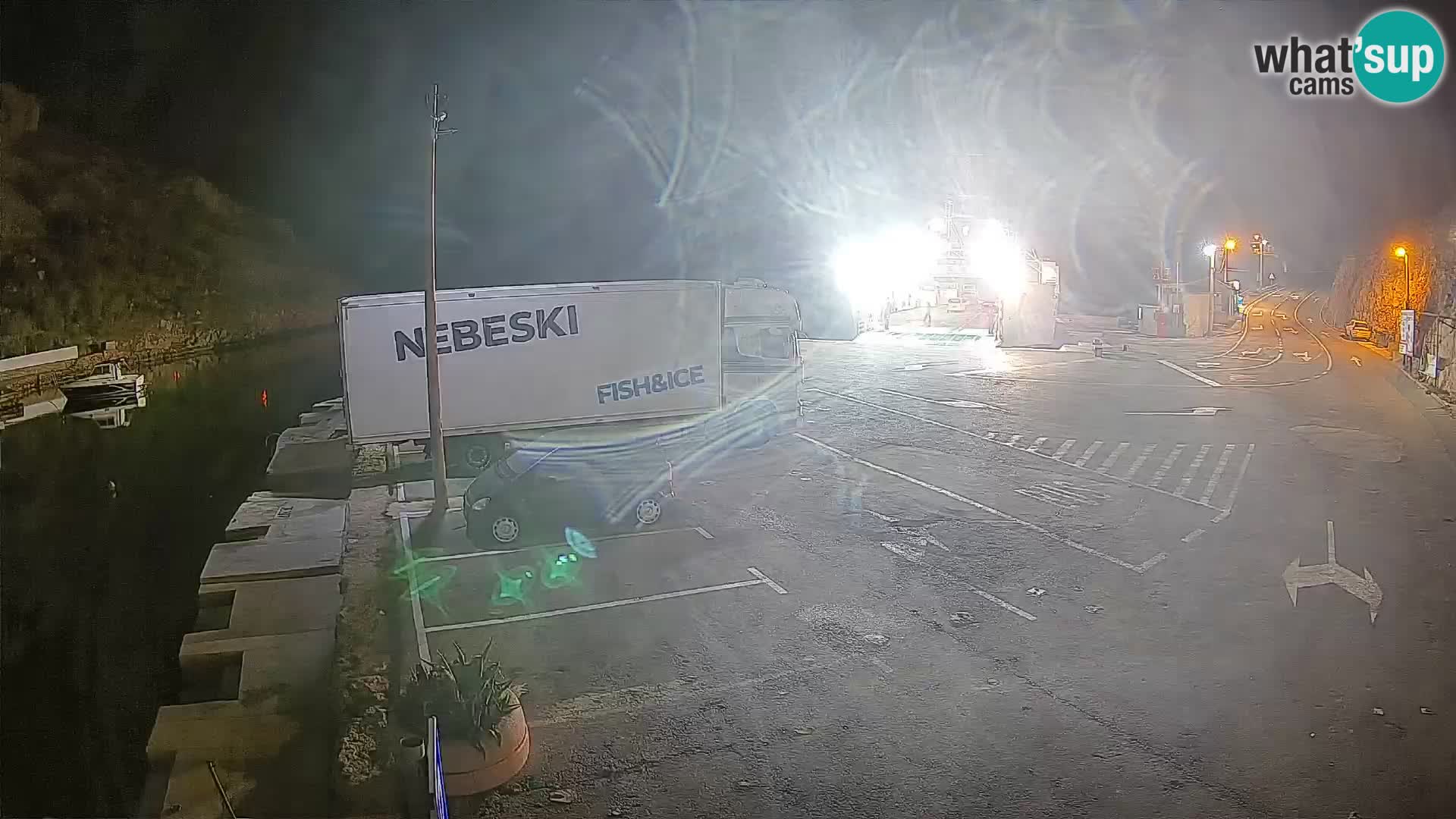 Webcam Fährhafen Prizna – zur Insel Pag