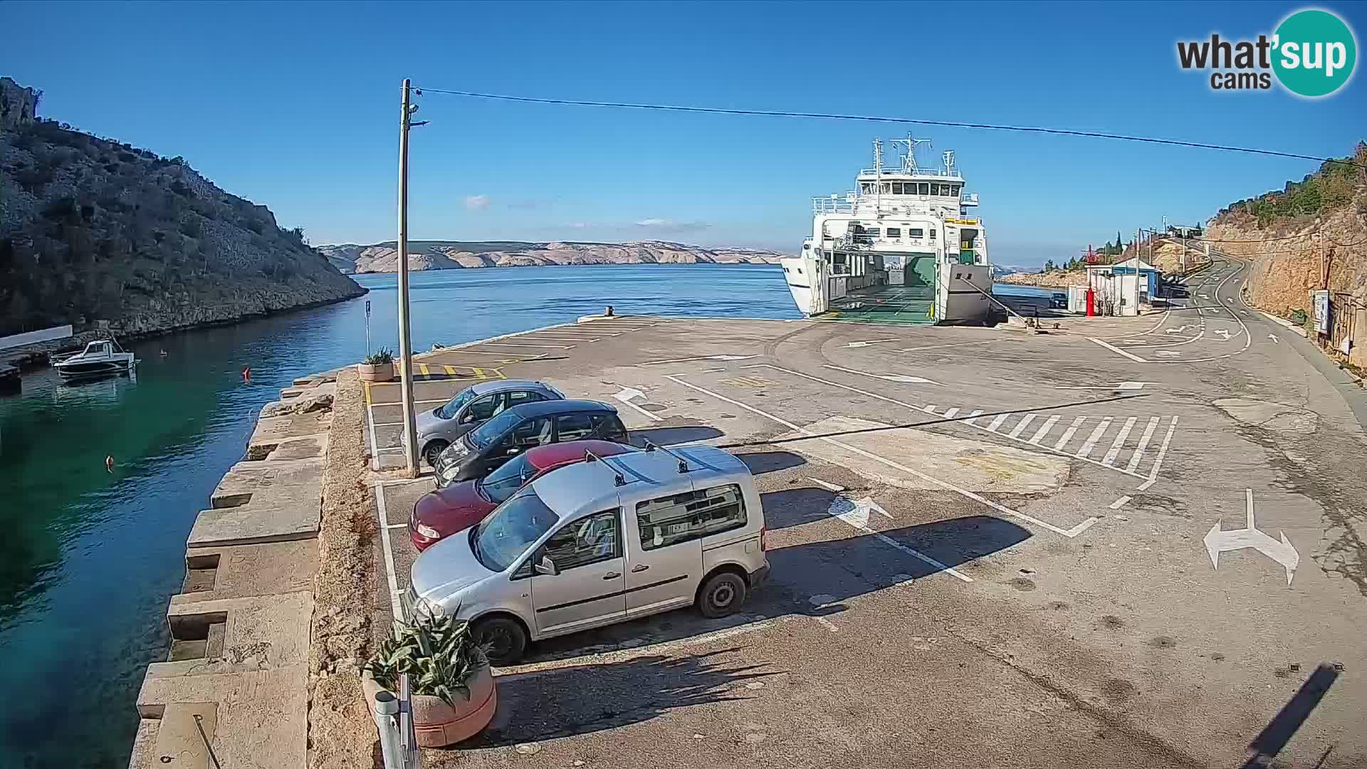 Webcam porto traghetti di Prizna – per l’isola di Pag